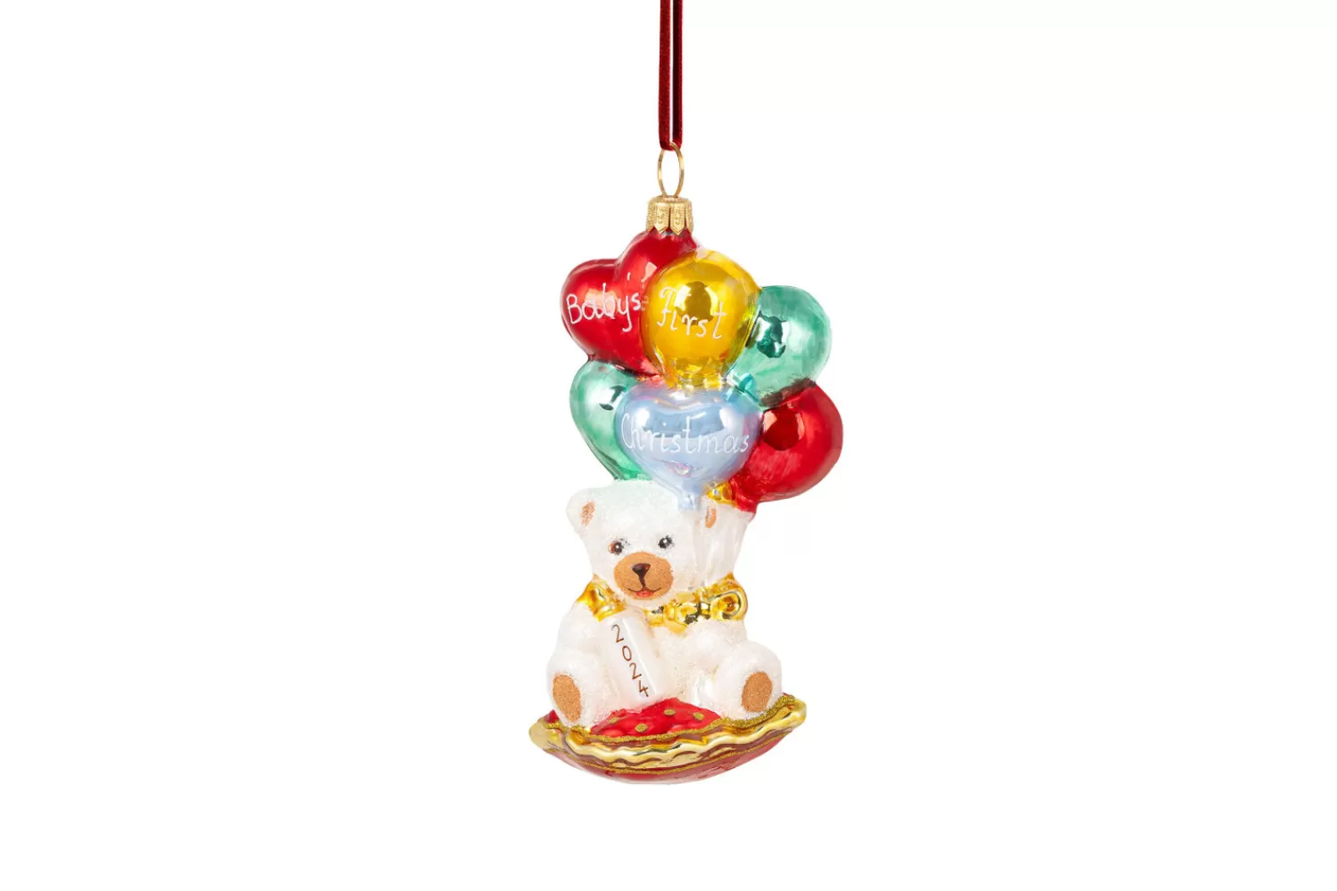 Flash Sale Treetime Huras Family Bear With Balloons Ornament (No Date)