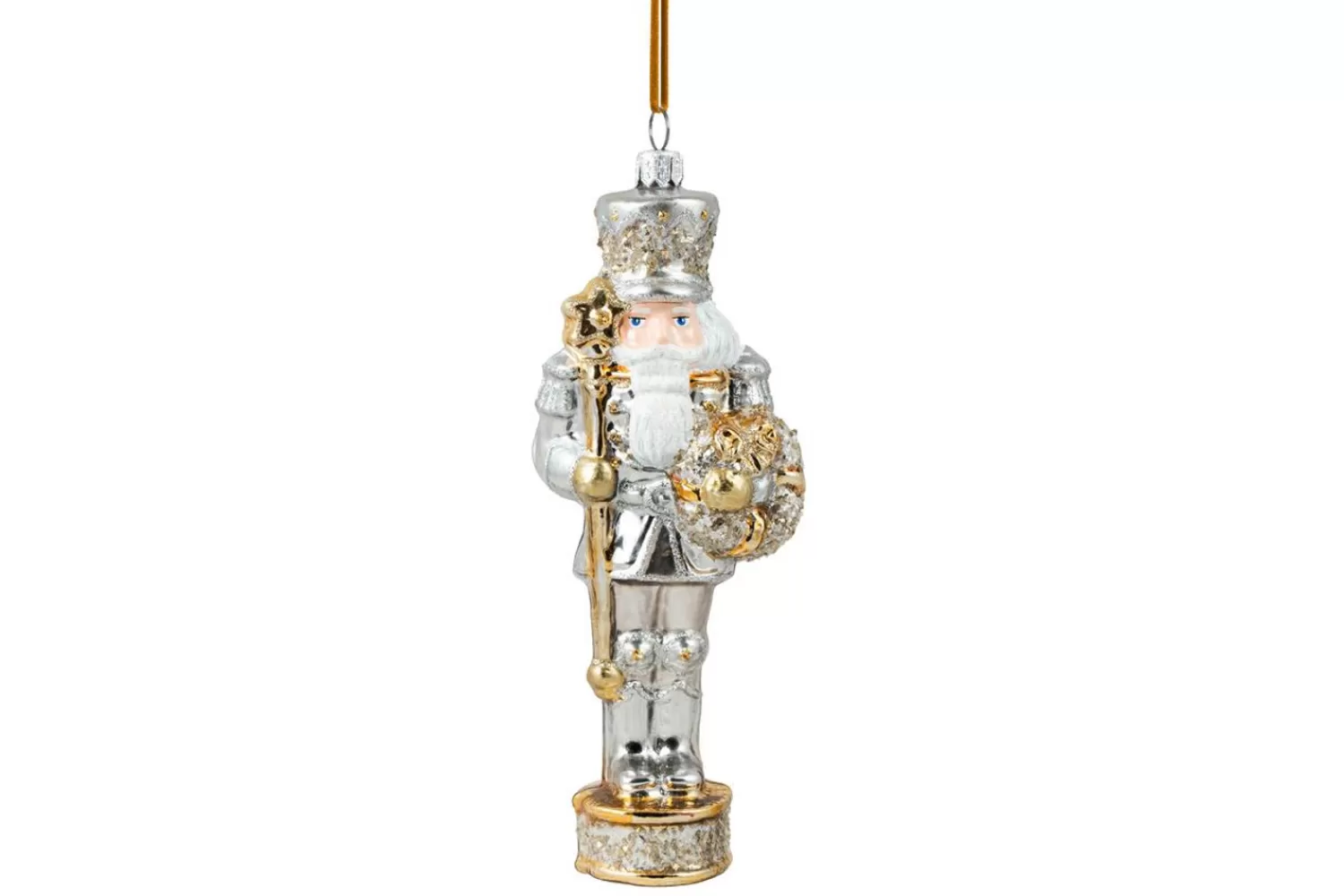 Flash Sale Treetime Huras Family Gold And Silver Nutcracker Ornament