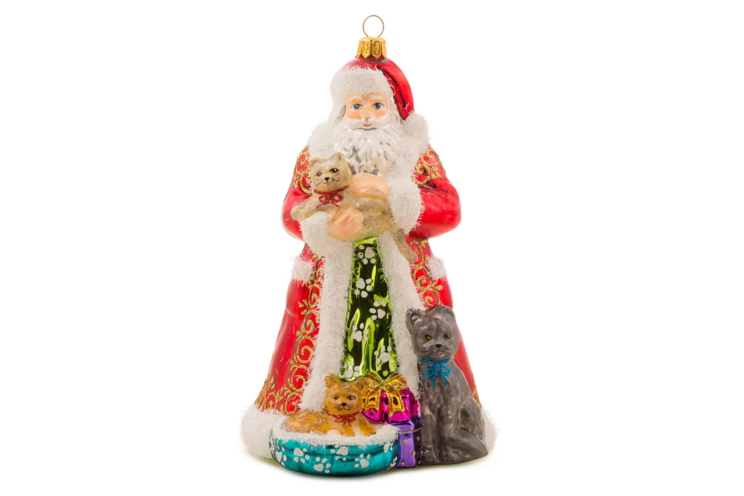 Best Treetime Huras Family Kitty Christmas Santa Ornament