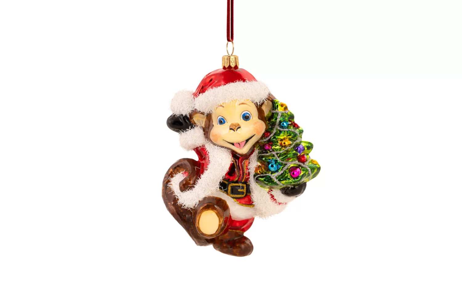 New Treetime Huras Family Little Monkey With Tree Ornament