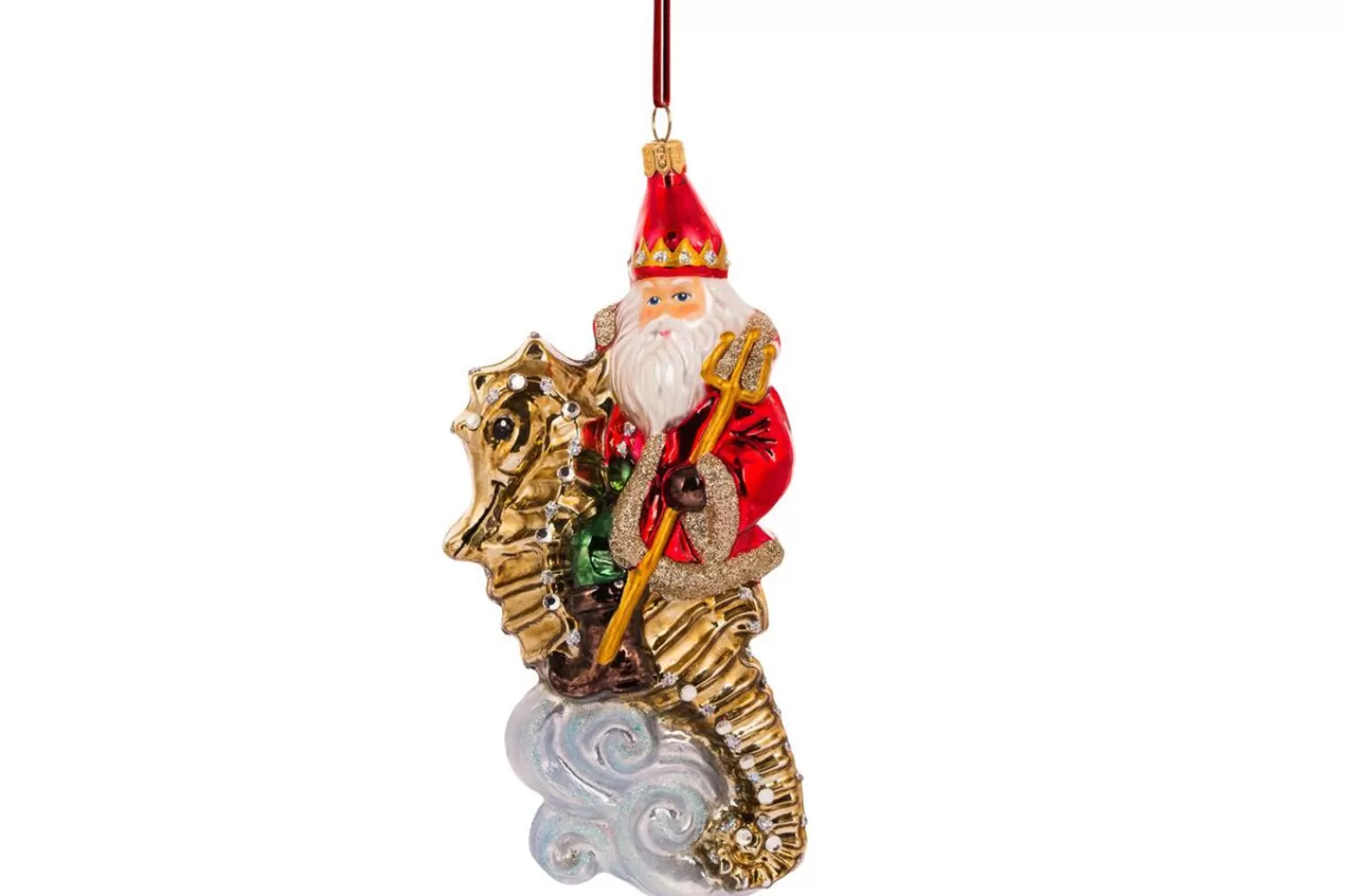 Fashion Treetime Huras Family Santa And His Seahorse Ornament