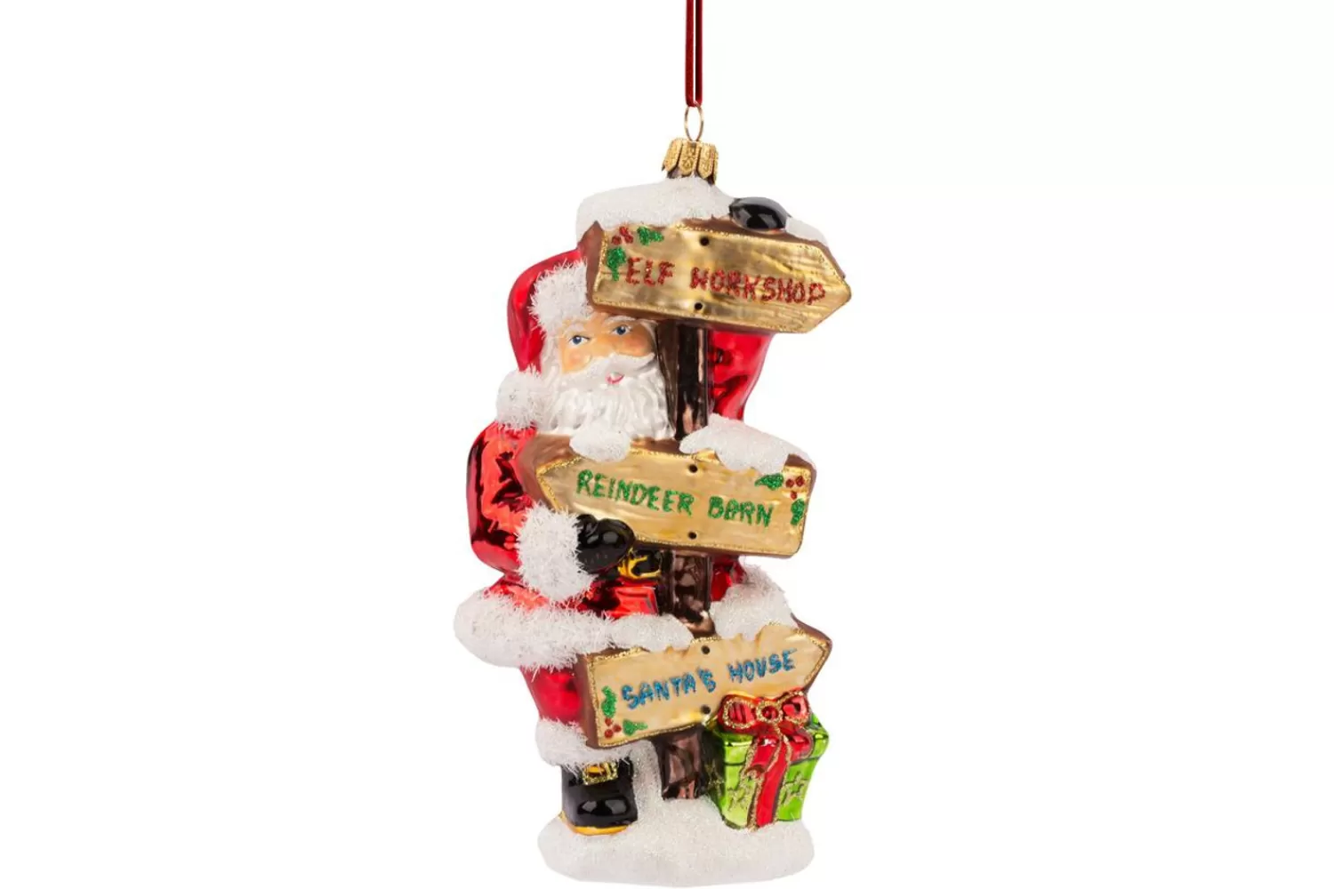 Hot Treetime Huras Family Santa By The Road Signs Ornament