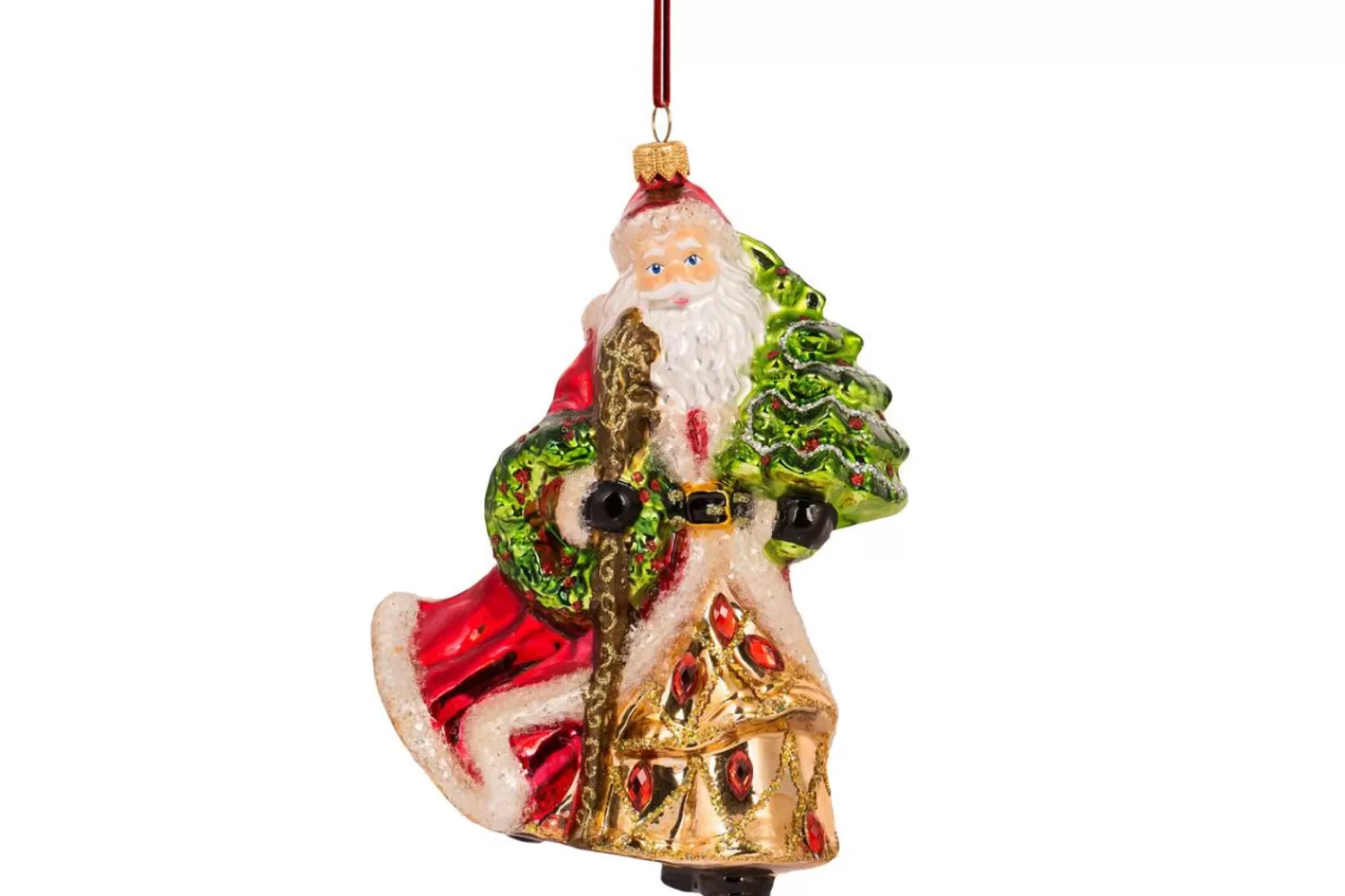 Store Treetime Huras Family Santa With Wreath Ornament