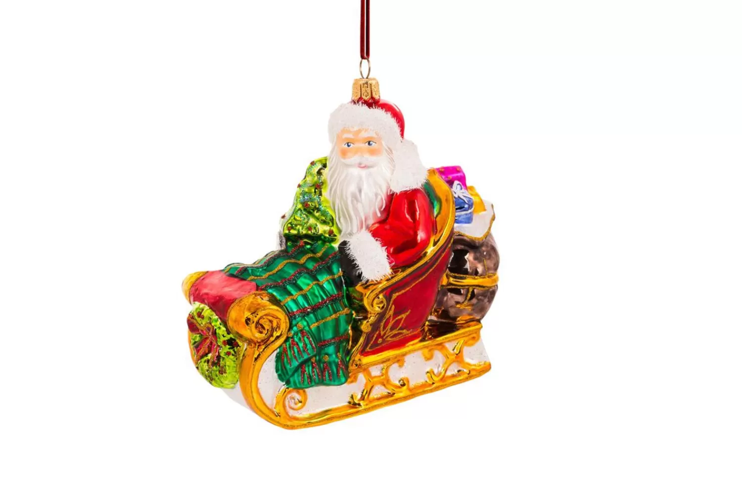 New Treetime Huras Family Santas Sleigh Looks Cozy Ornament