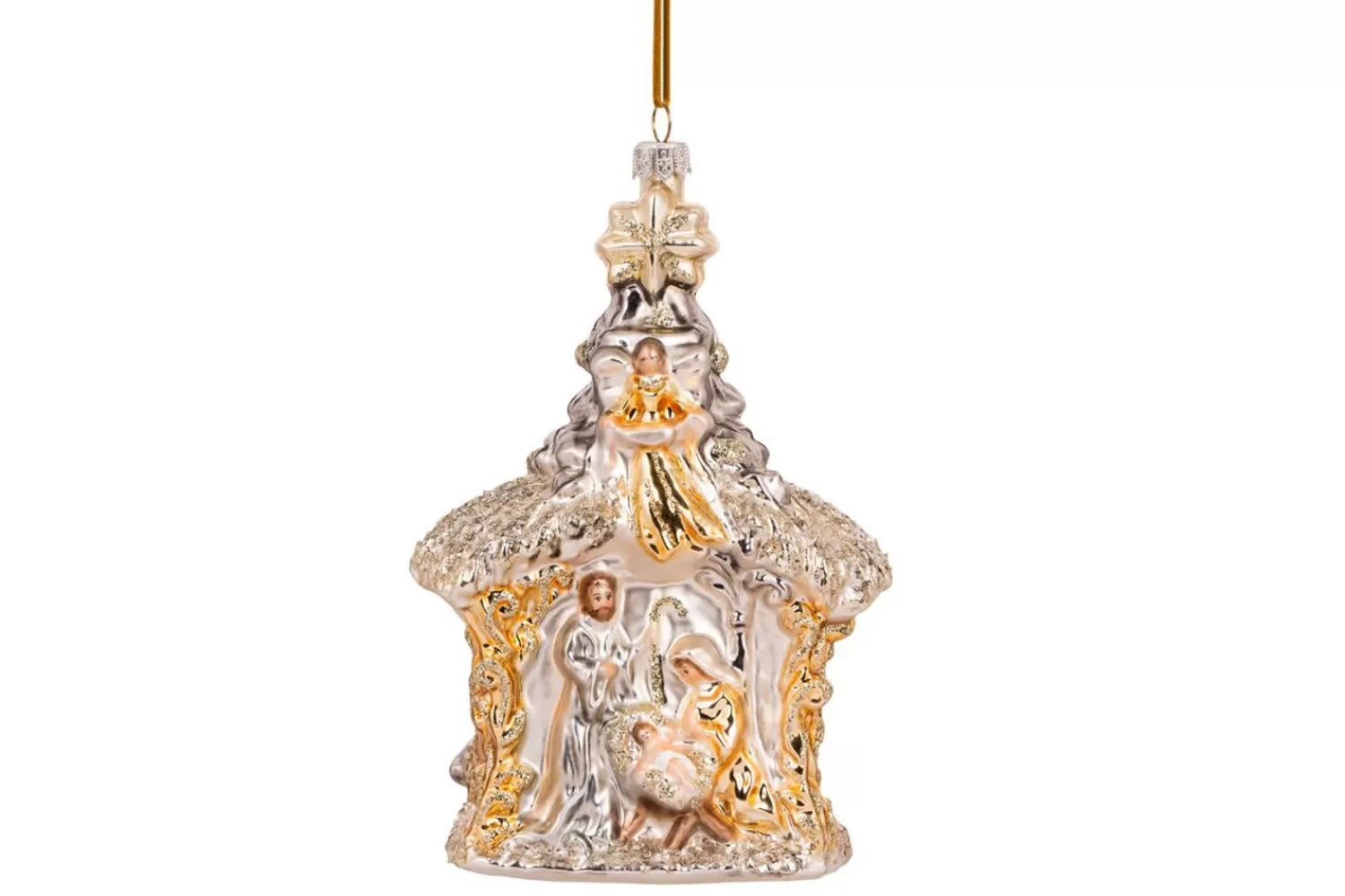 Best Sale Treetime Huras Family Silver And Gold Nativity Ornament