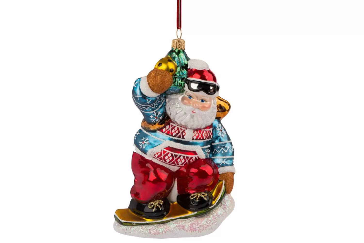 Shop Treetime Huras Family Snowboarding Santa Ornament