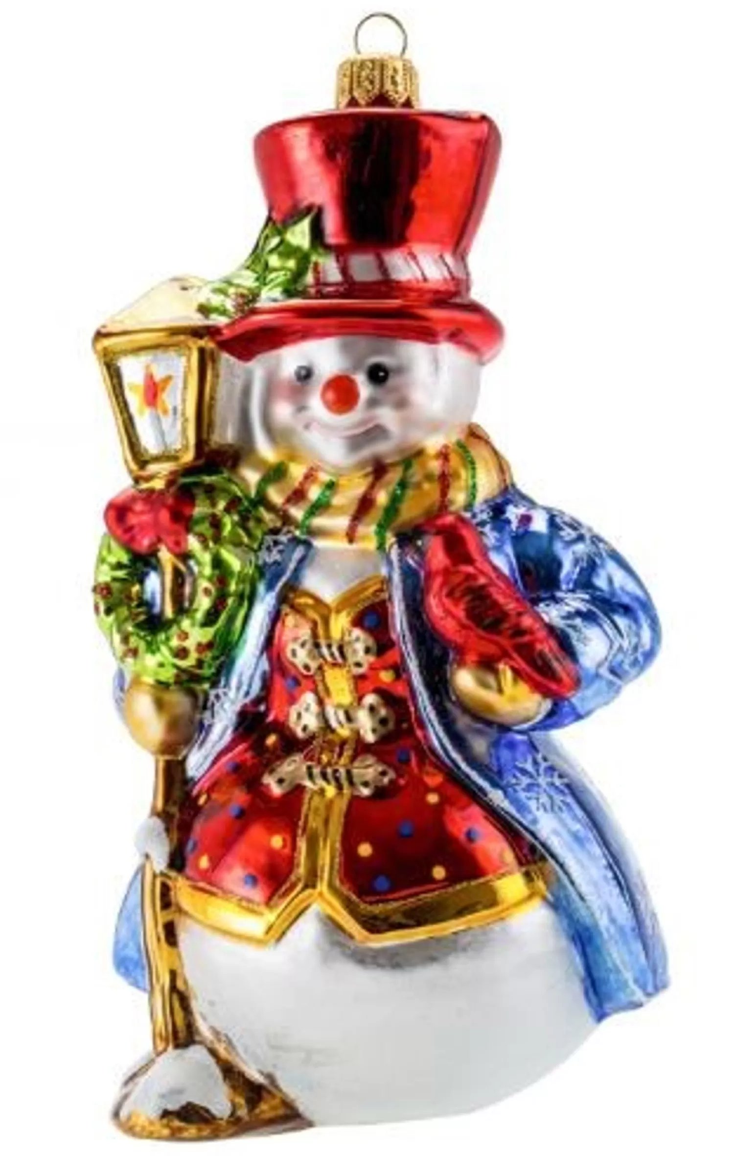 Hot Treetime Huras Family Stylish Snowman By Lamp Post Ornament