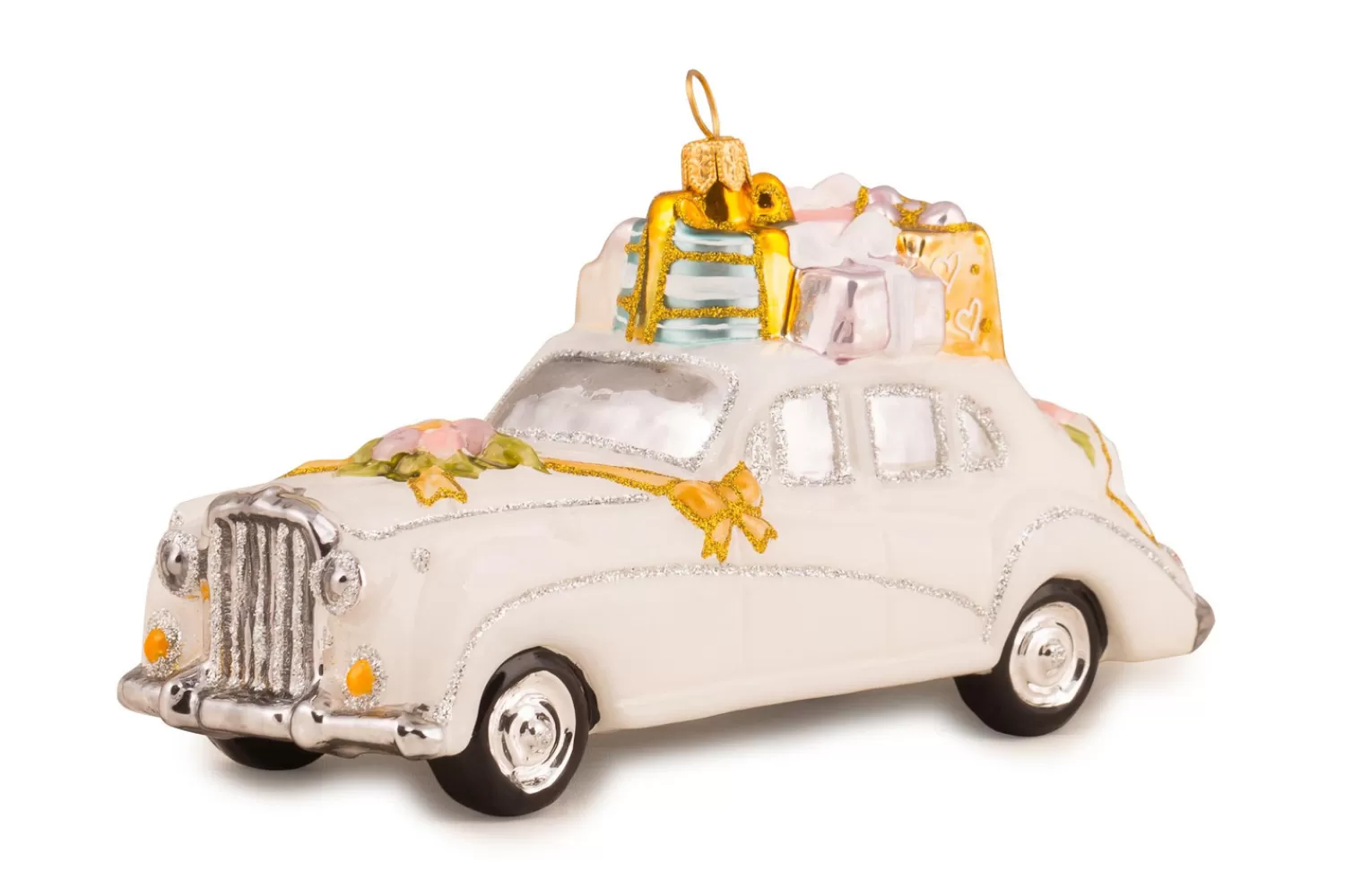 New Treetime Huras Family Wedding Car (no Date) Ornament