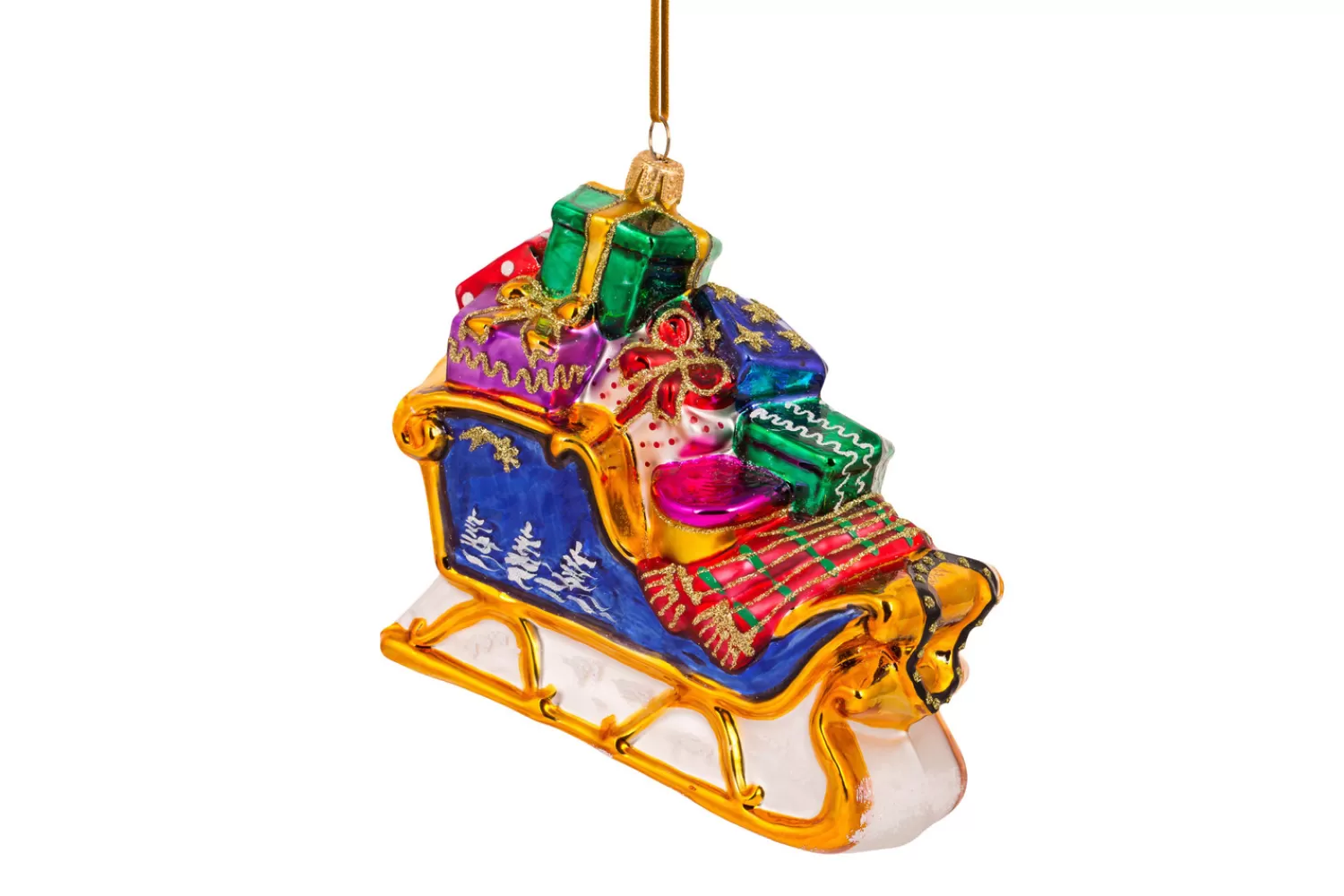 Outlet Treetime Huras Family Winter Sleigh Filled With Presents Ornament