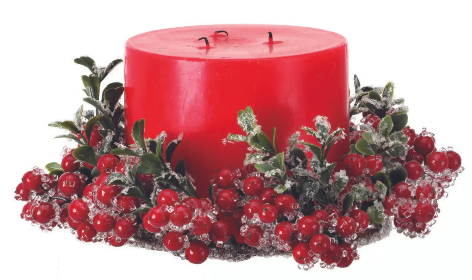 Cheap Treetime Iced Red Berry Boxwood Candle Ring