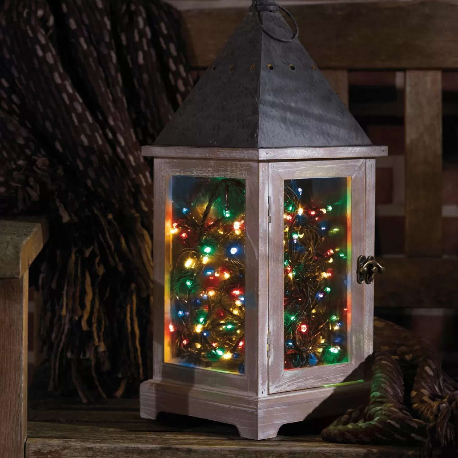 Store Treetime LED Battery Operated Multi Color 15.5ft. Compact Light Set With Black Wire