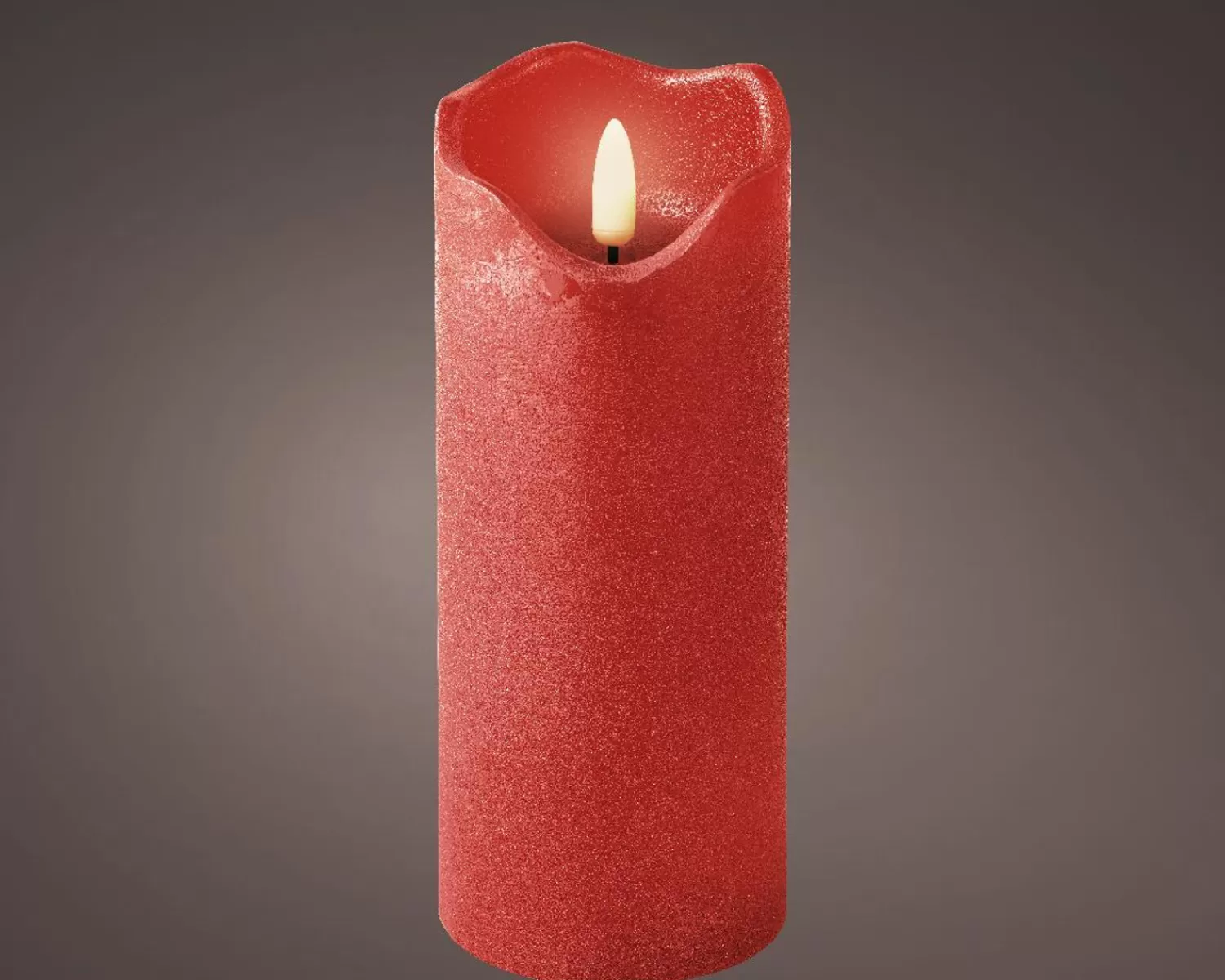 New Treetime LED Battery Operated Red Wave Candle 6.7"