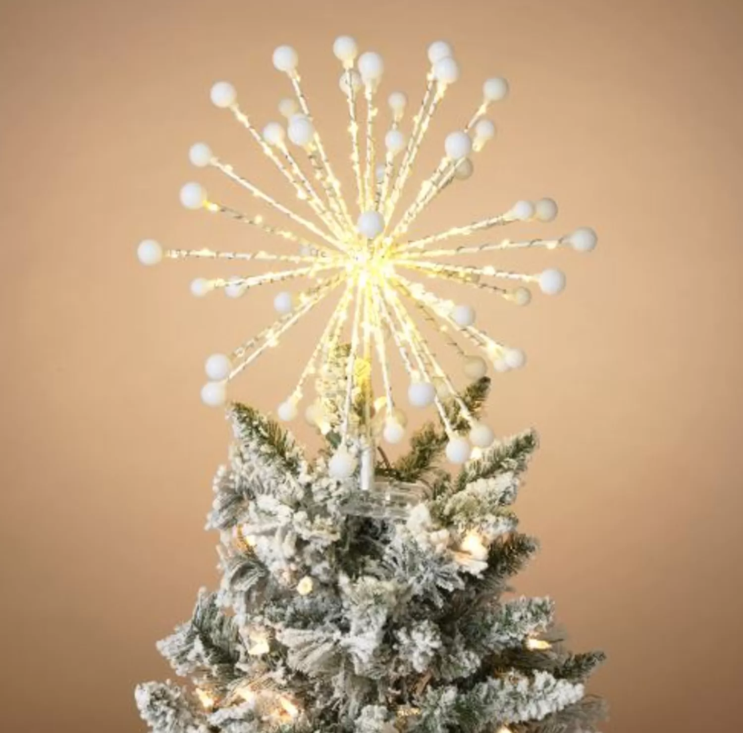 Discount Treetime LED Lighted Starburst With Ball Caps Tree Topper