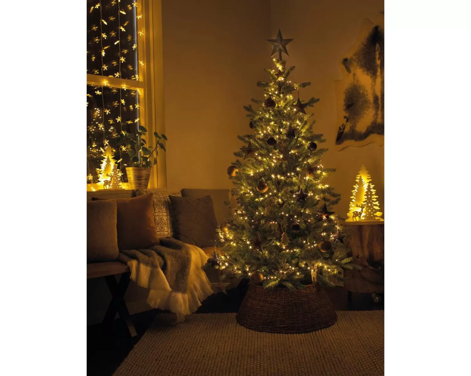 Sale Treetime LED Micro Warm White 19.7 Ft. Compact Lights On Black Wire
