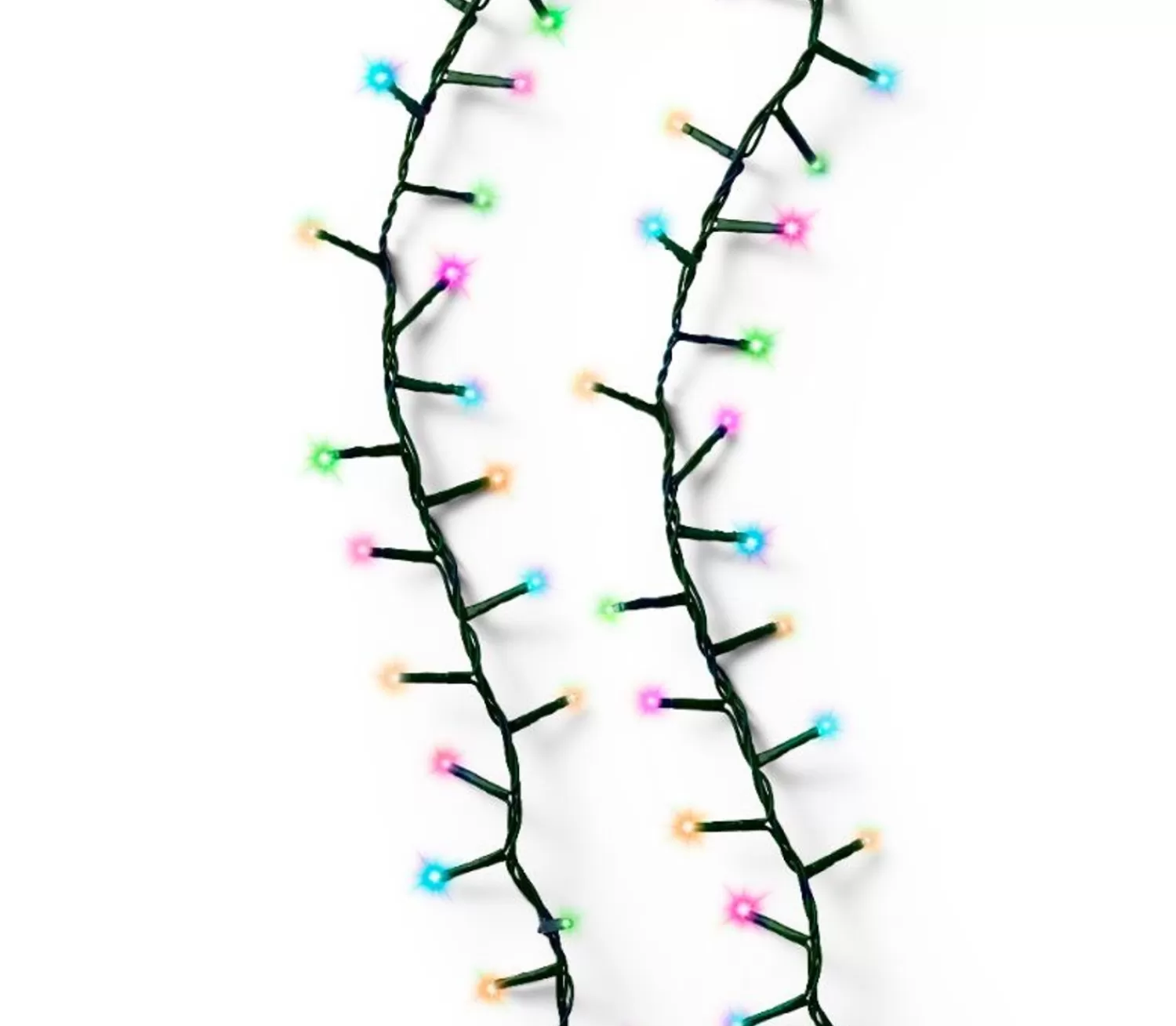 Discount Treetime LED Multi Rainbow 52.5 Ft. Compact Light Set With Green Wire