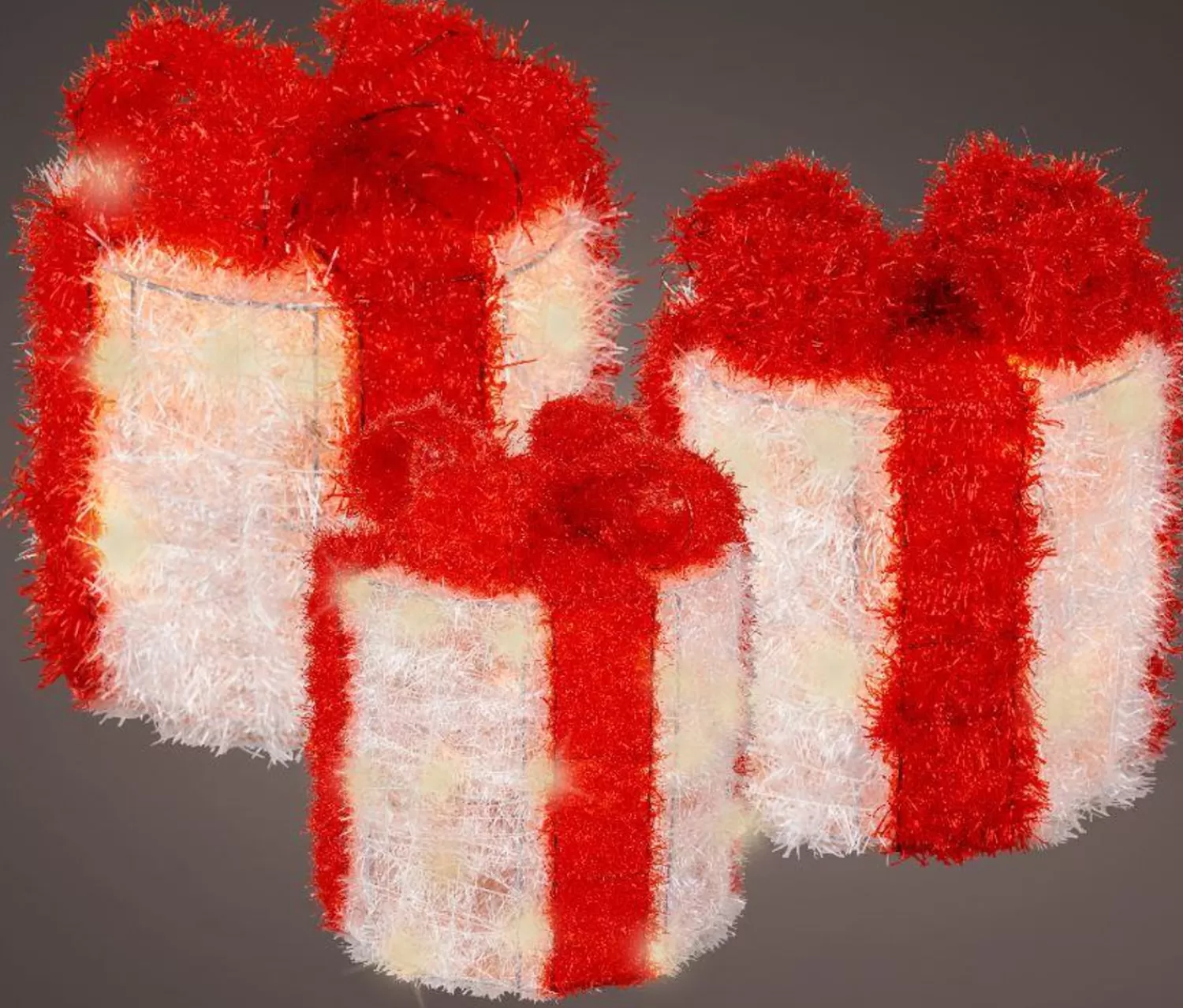 Sale Treetime LED Tinsel Gift Box Trio