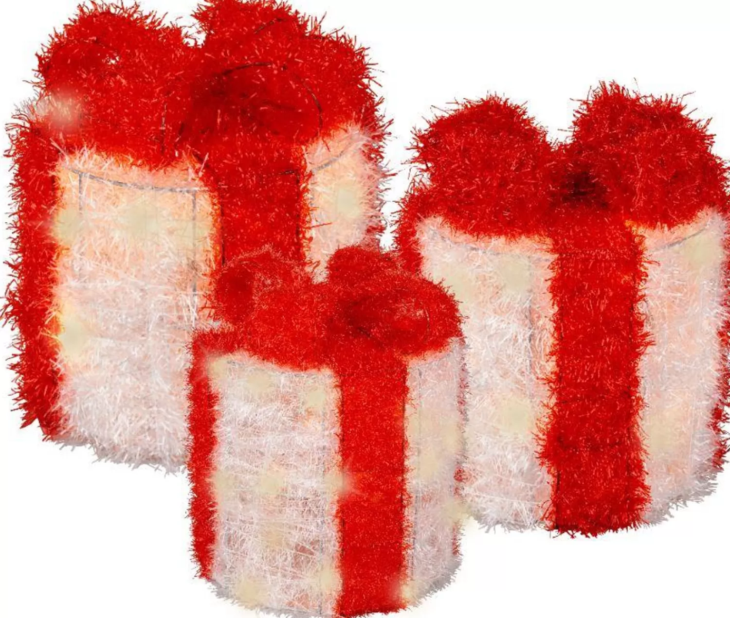 Sale Treetime LED Tinsel Gift Box Trio