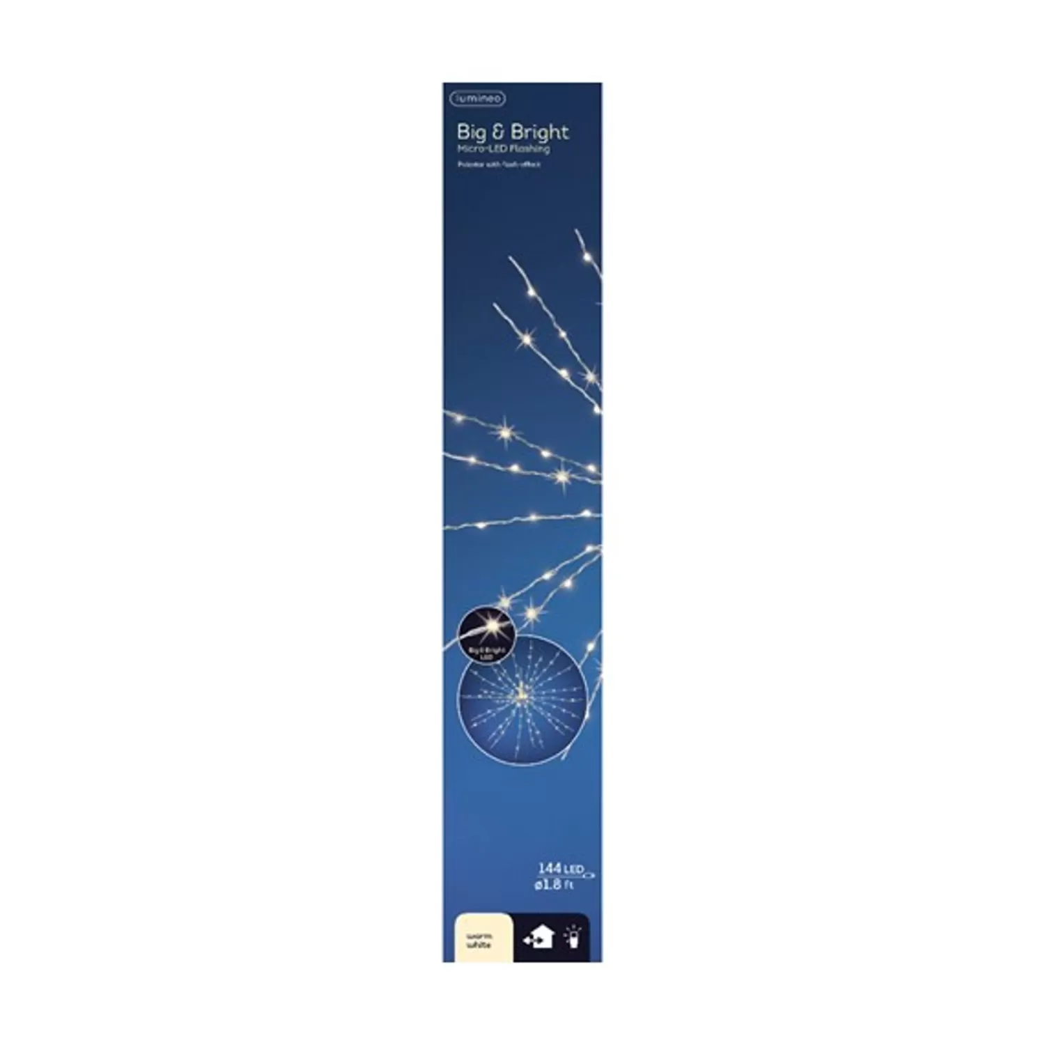 Flash Sale Treetime LED Warm White 1.8 Ft. Micro Big + Bright Polestar Light Set