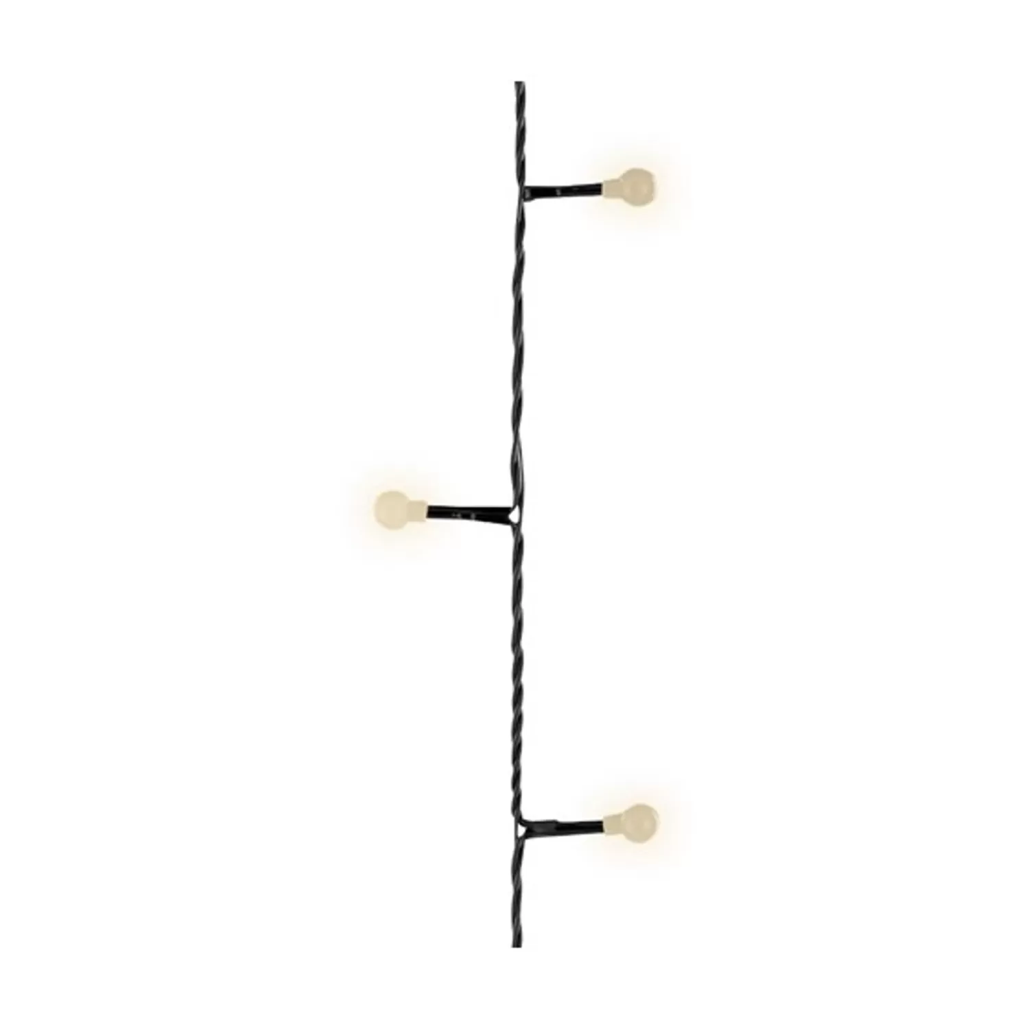 Discount Treetime LED Warm White 29.5 Ft. 3 Sizes Cherry Light Set With Black Wire