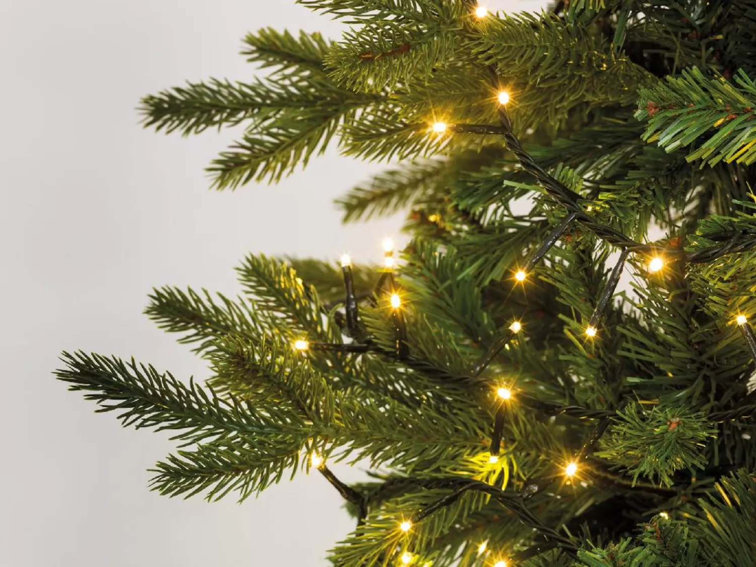Cheap Treetime LED Warm White 74ft. Compact Light Set With Green Wire