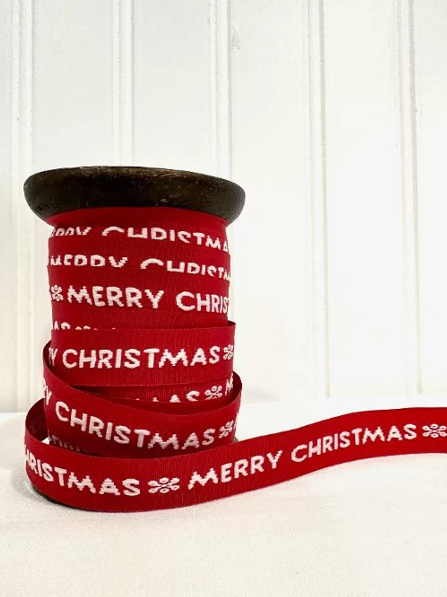 Hot Treetime Merry Christmas Ribbon Spool