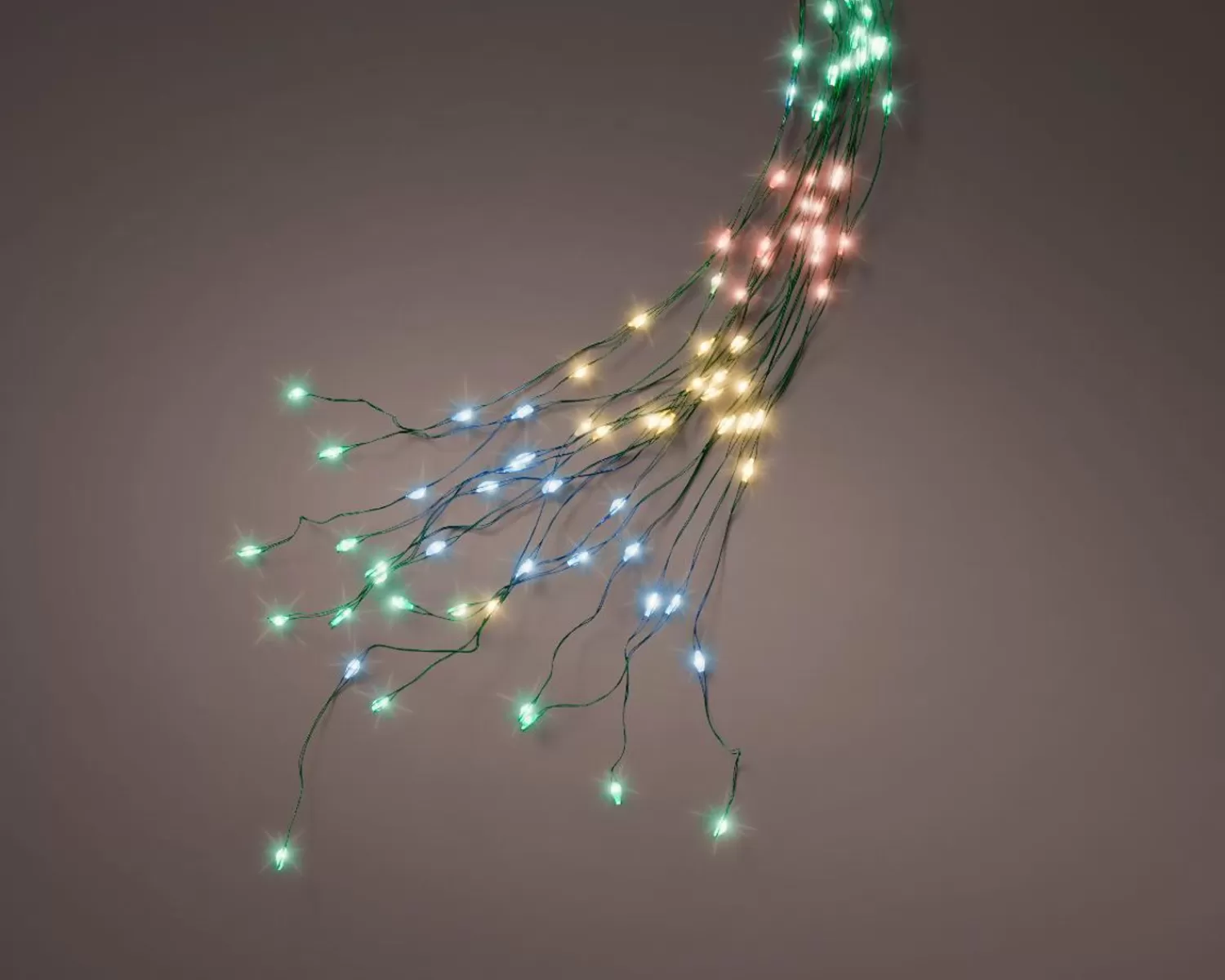 New Treetime Micro LED Tree Bunch 8 Ft. Steady On Multi Lights