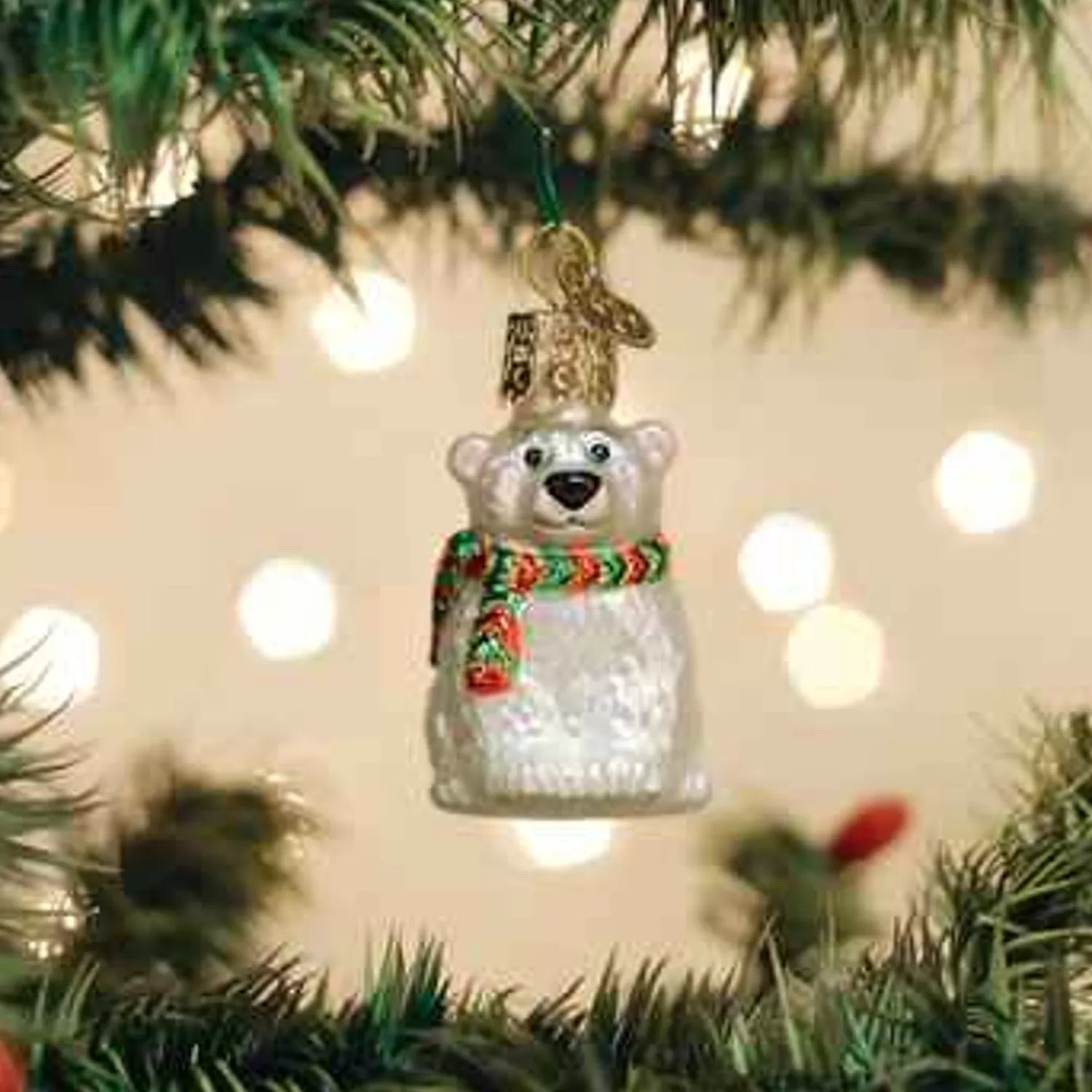 Outlet Treetime Mini Polar Bear Ornament