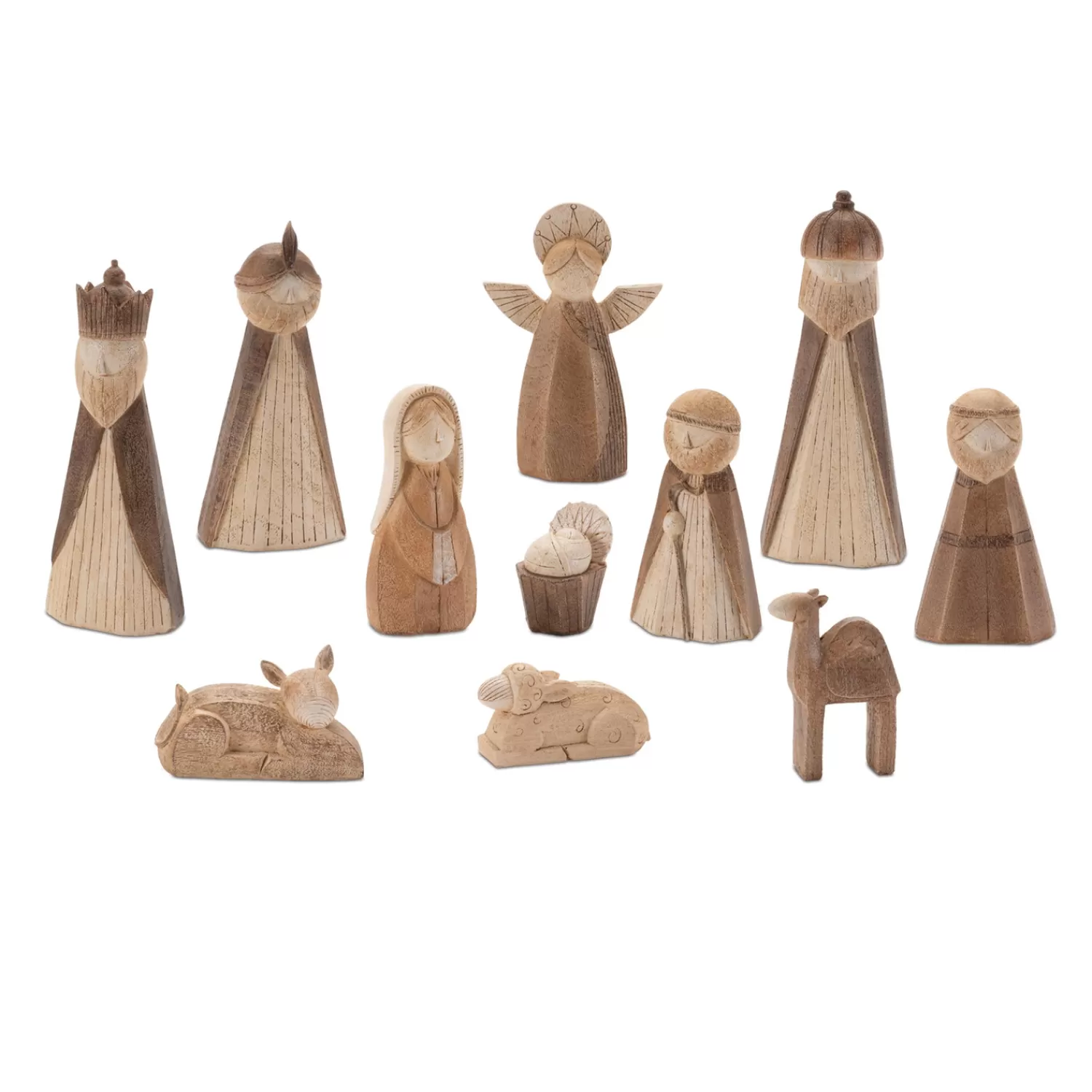 Shop Treetime Nativity (Set Of 11) 1.5"H - 5.5"H