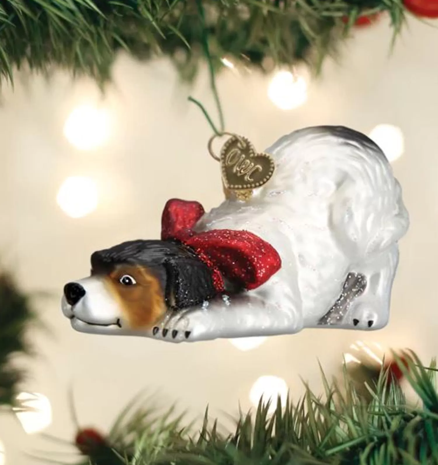 Hot Treetime Norman Rockwell Signature Dog Ornament