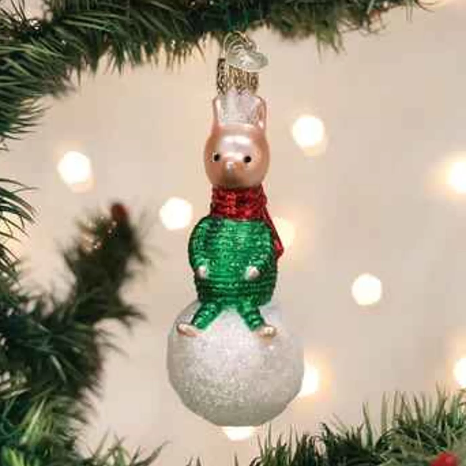 Clearance Treetime Piglet On Snowball Ornament