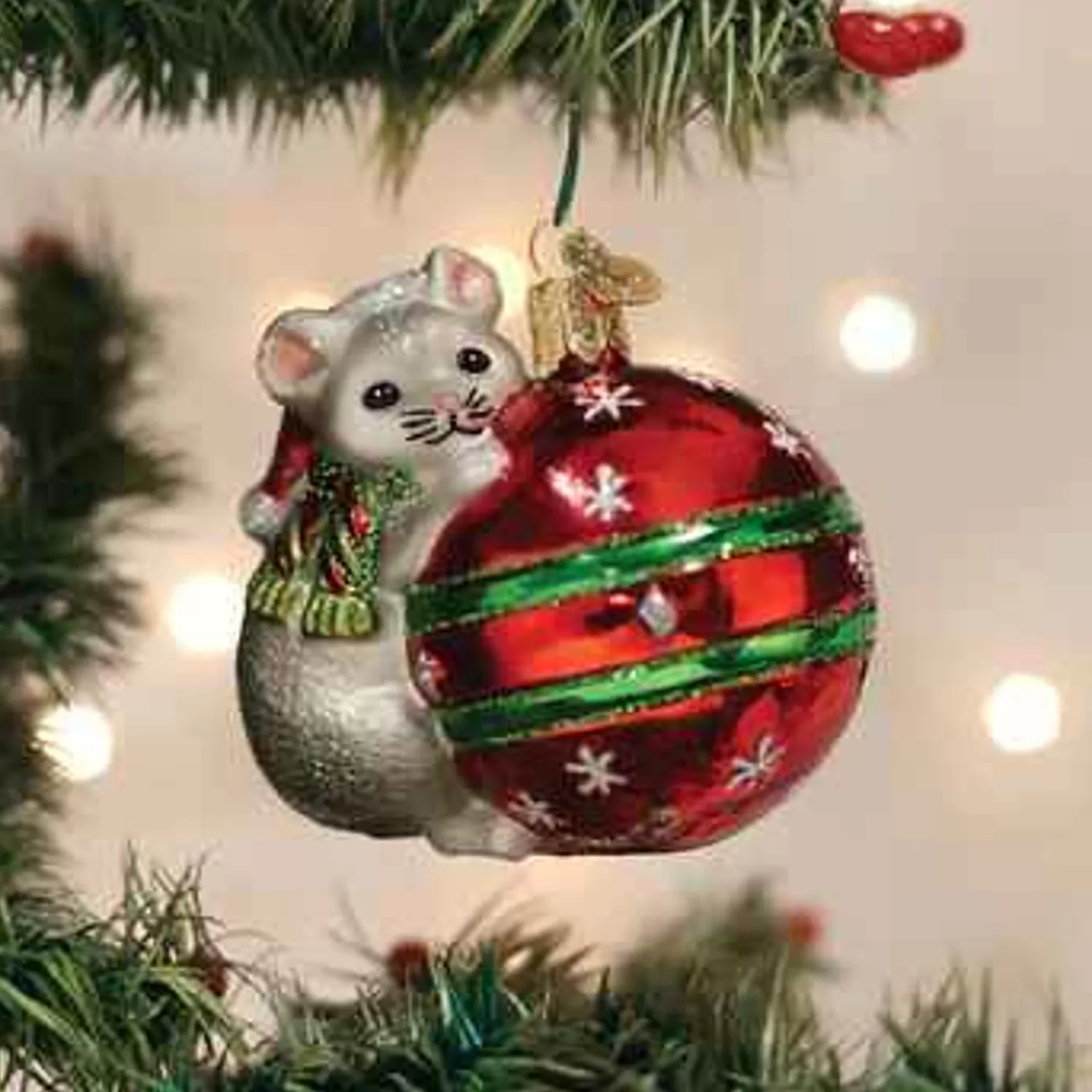 Best Sale Treetime Playful Christmas Mouse Ornament