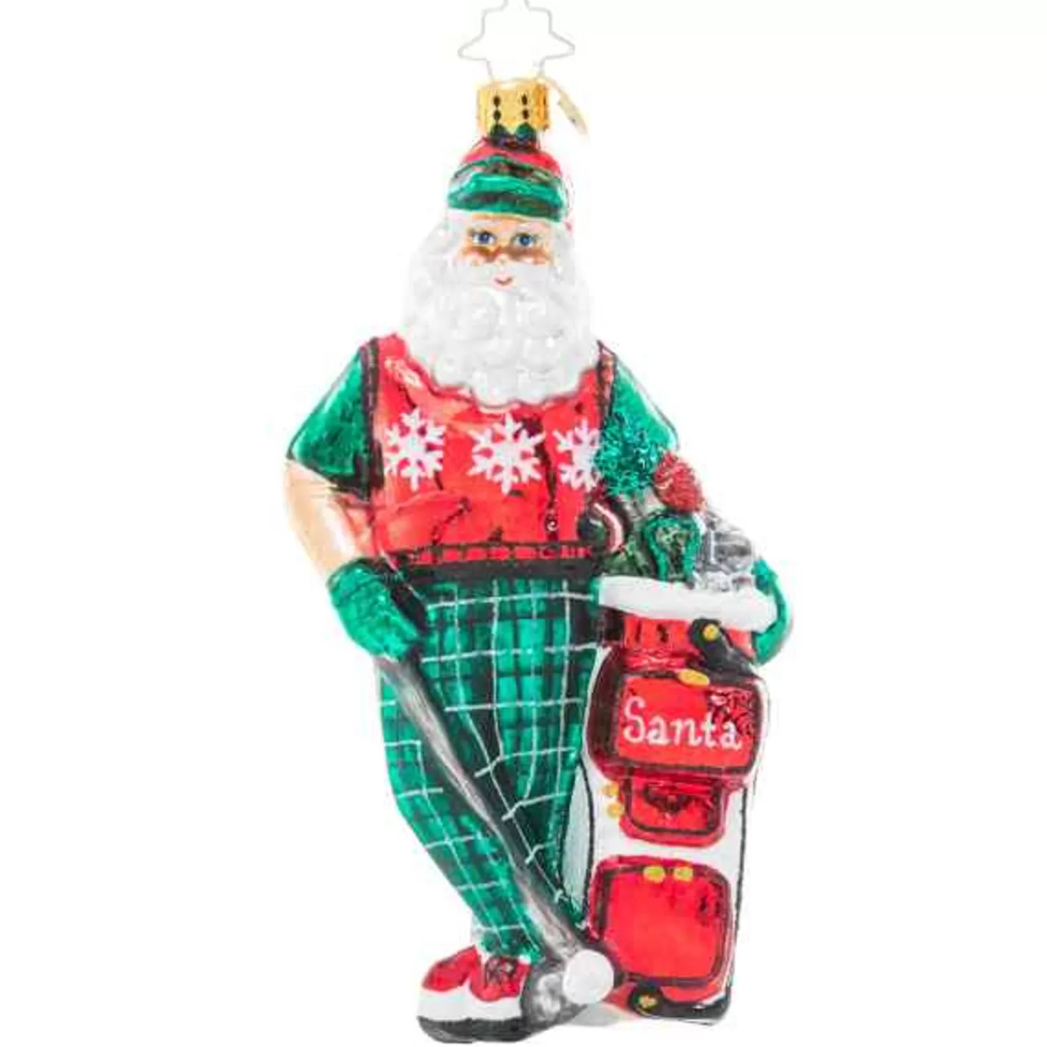 Discount Treetime Radko Jolly Golfer Santa Ornament