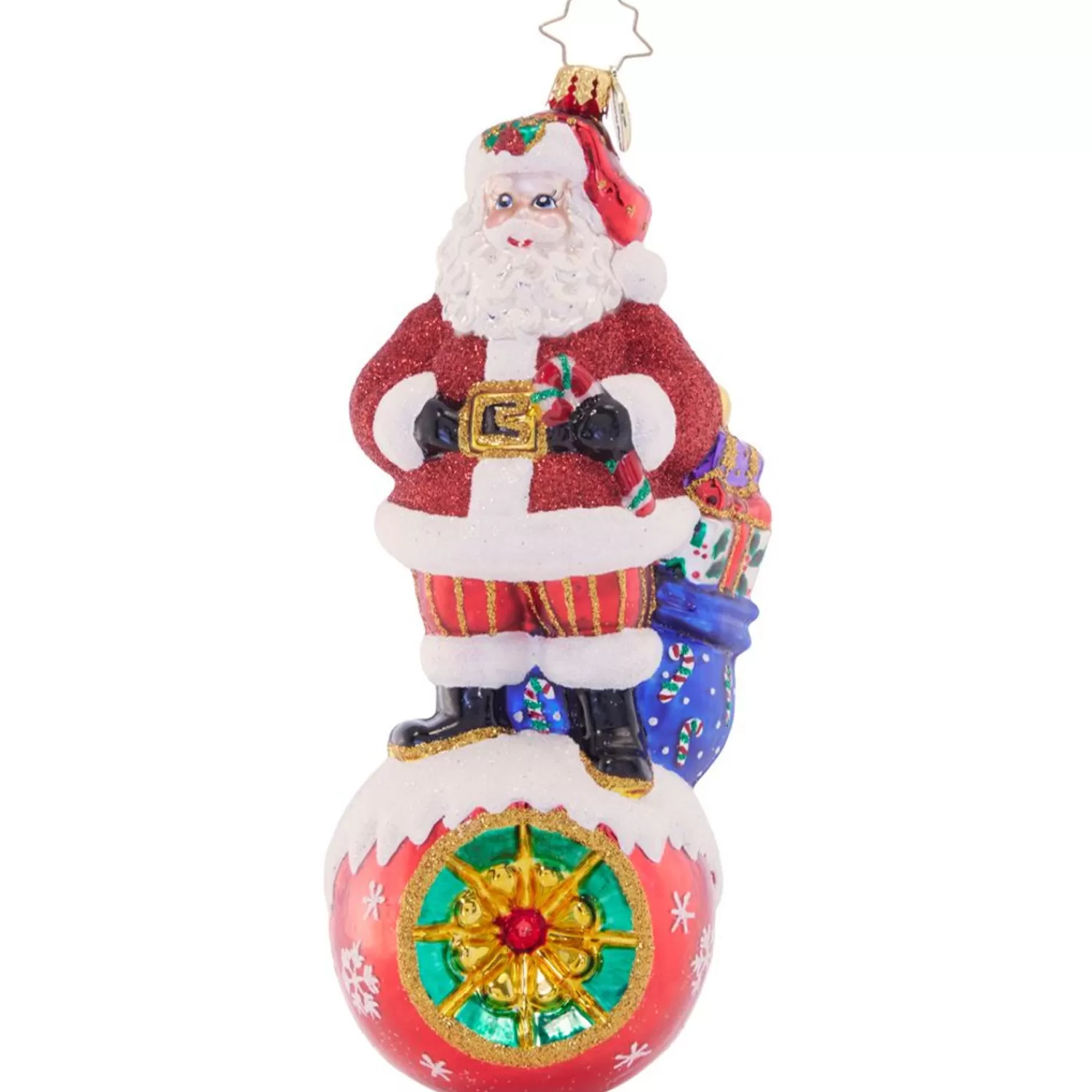 Cheap Treetime Radko On Top Of It Santa Ornament