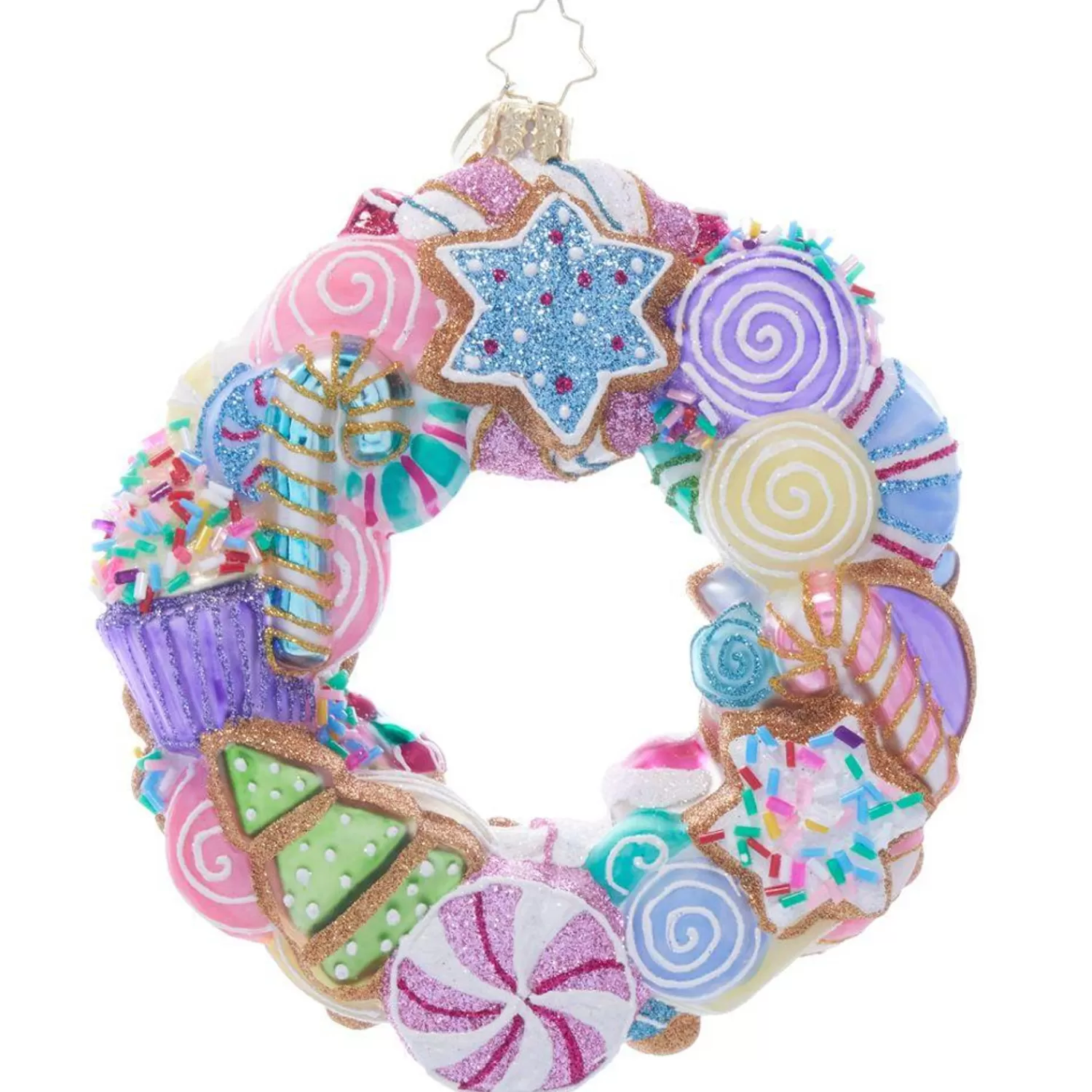 Outlet Treetime Radko Sugar-plum Dancing Dreams Wreath Ornament