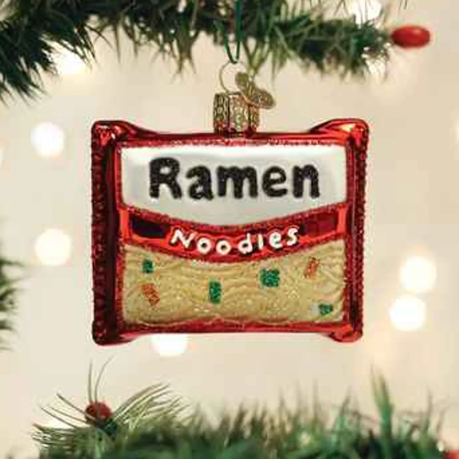 Hot Treetime Ramen Noodles Ornament