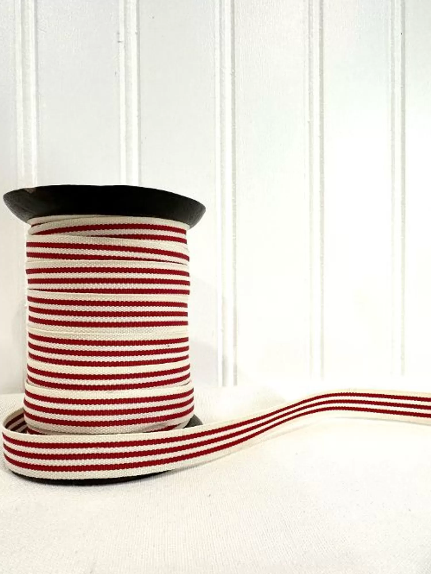 Outlet Treetime Red And White Christmas Stripe Ribbon On Spool