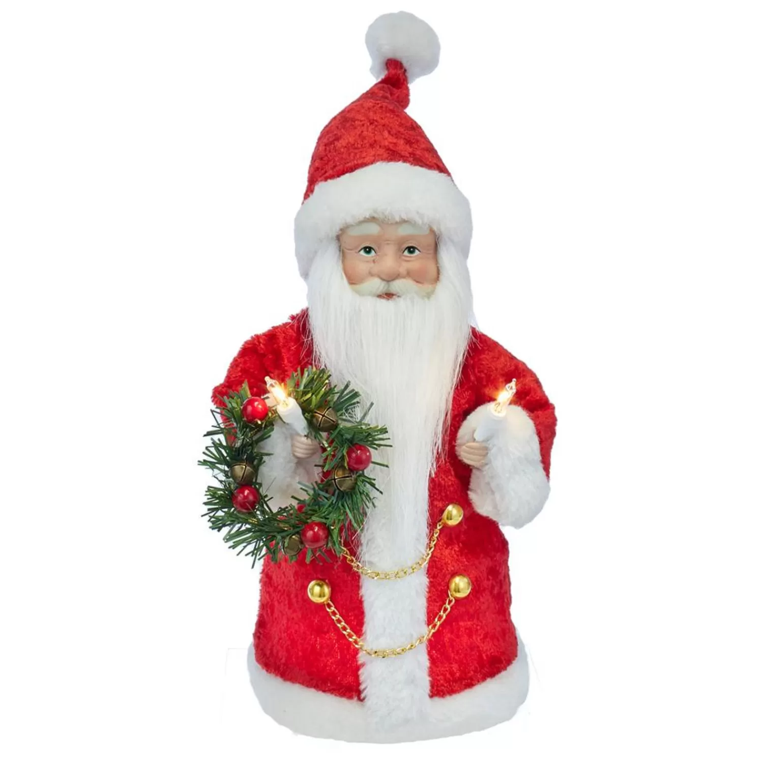 Flash Sale Treetime Red And White Santa Tree Topper