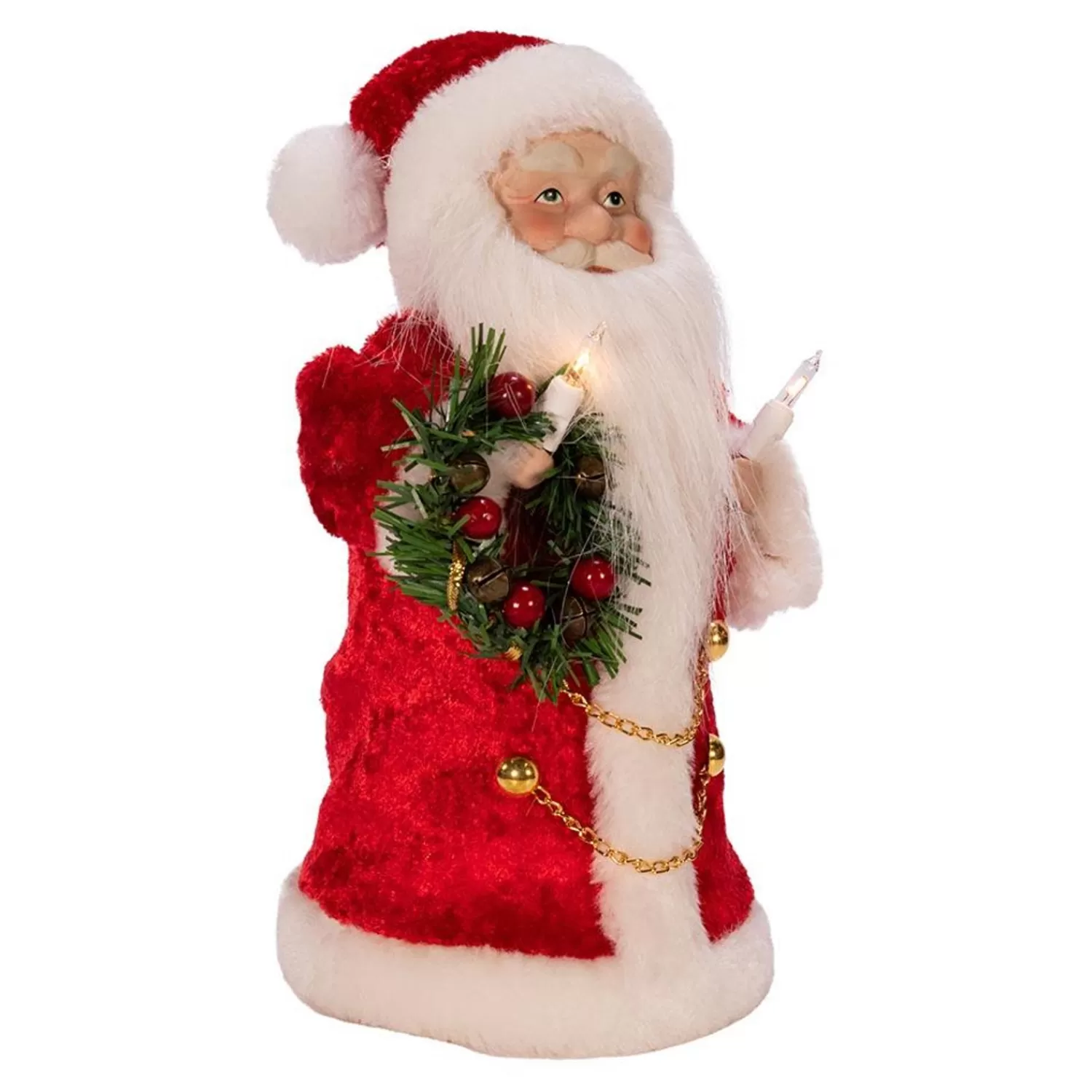 Flash Sale Treetime Red And White Santa Tree Topper