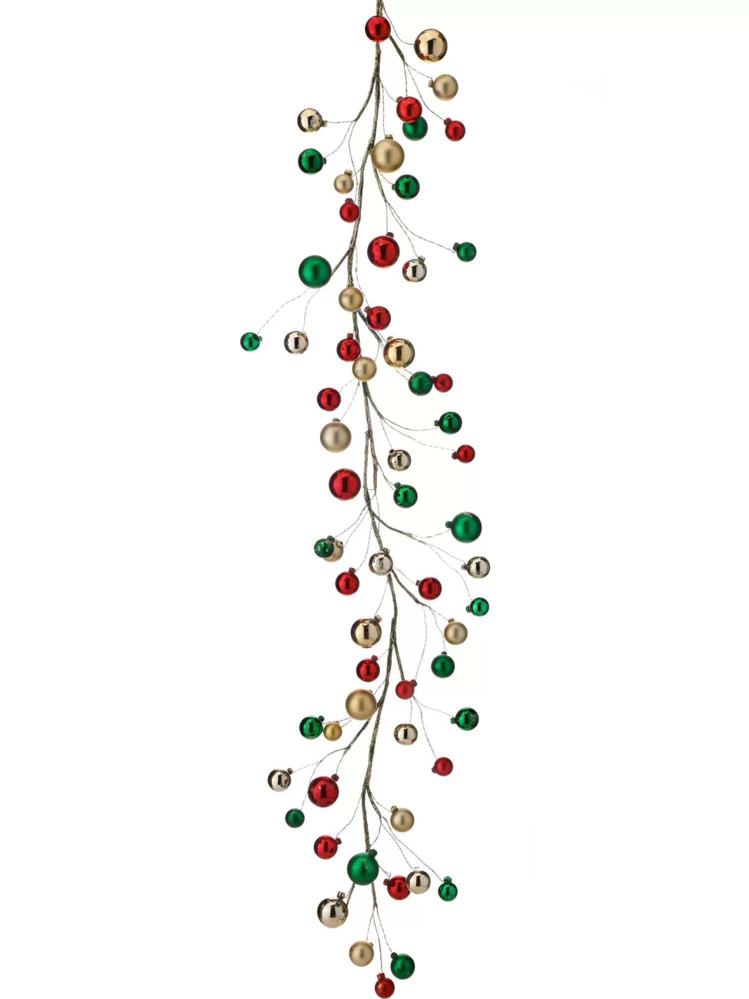 Clearance Treetime Red ,Green, And Gold Ball Garland