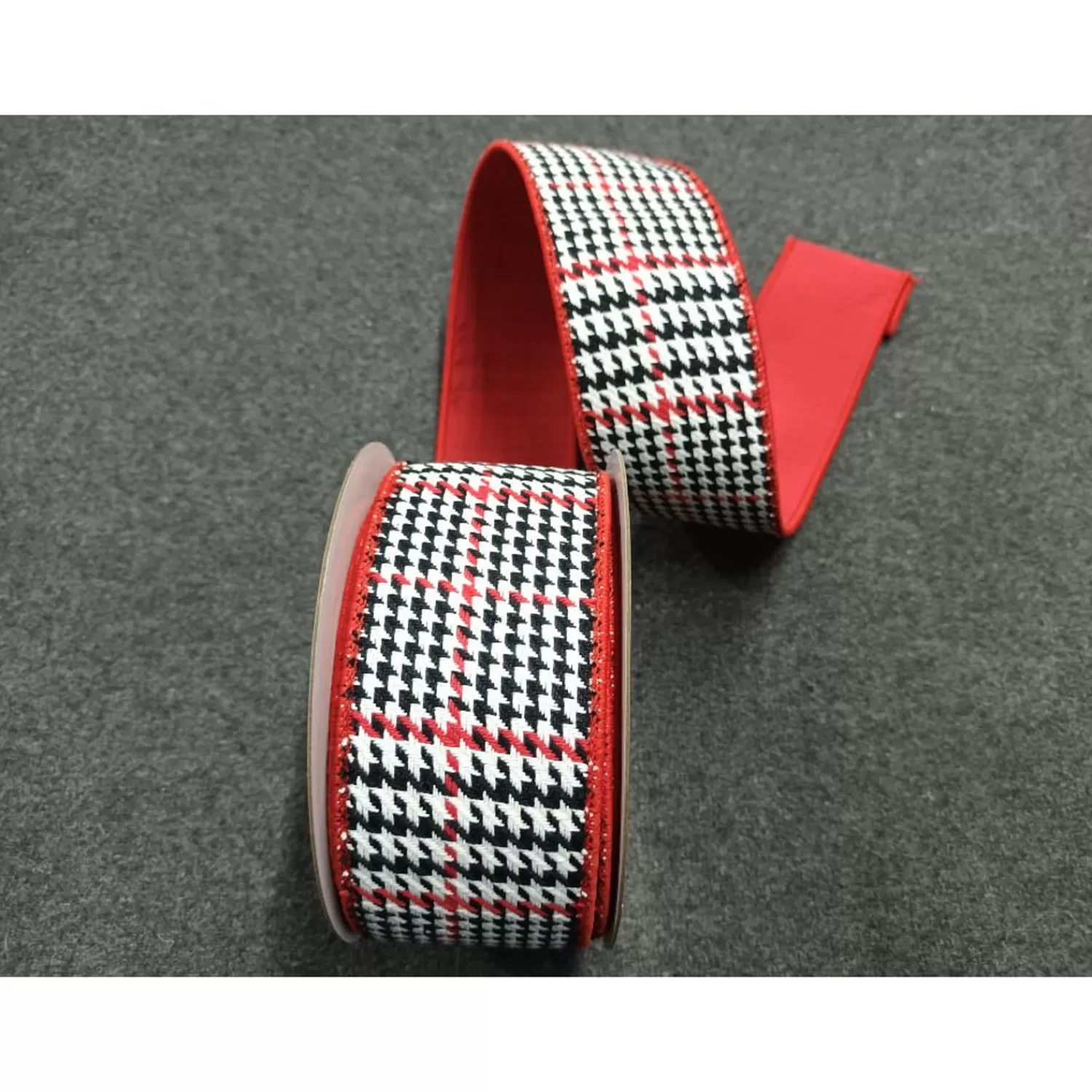 Best Treetime Red White And Black Houndstooth Ribbon