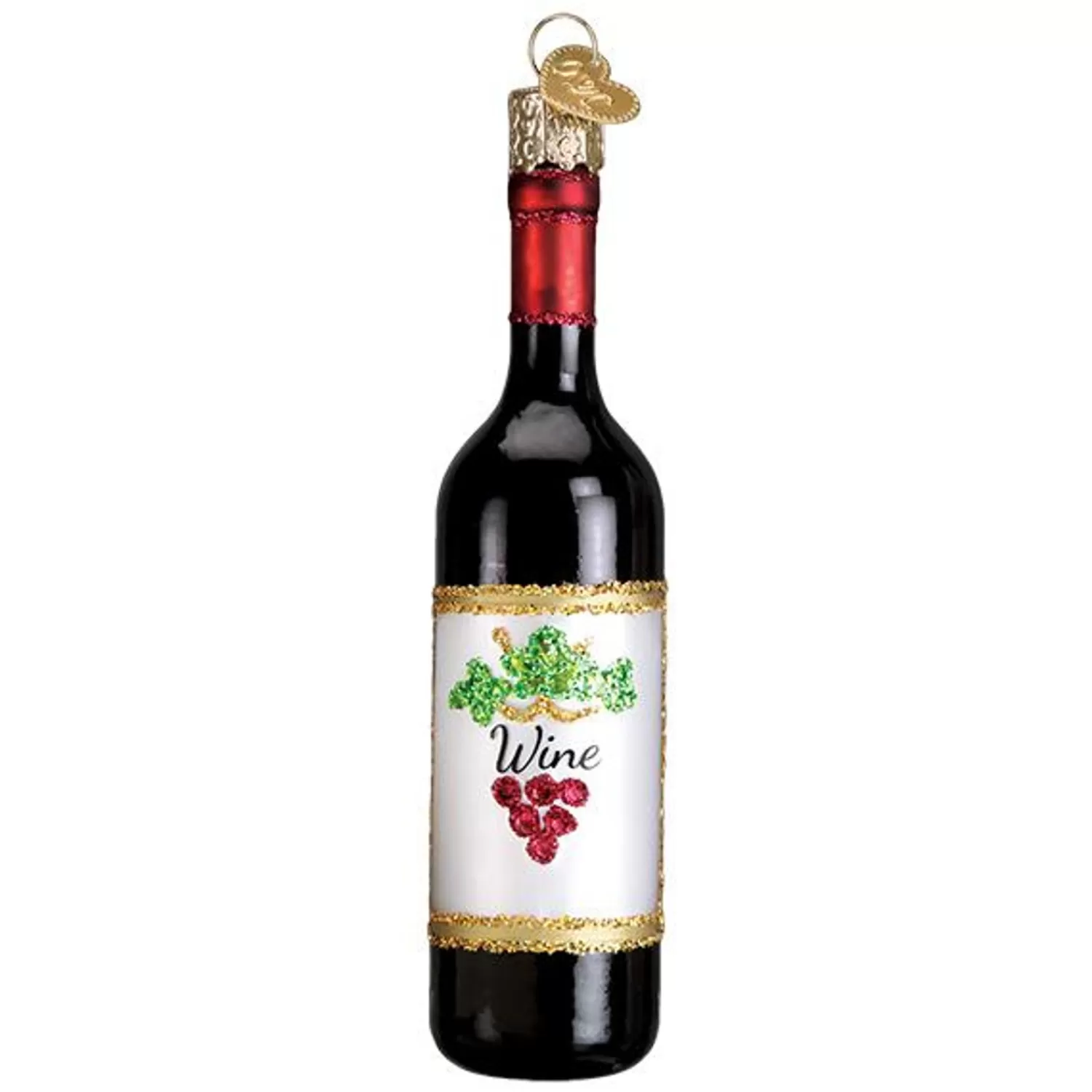 Cheap Treetime Red Wine Bottle Ornament