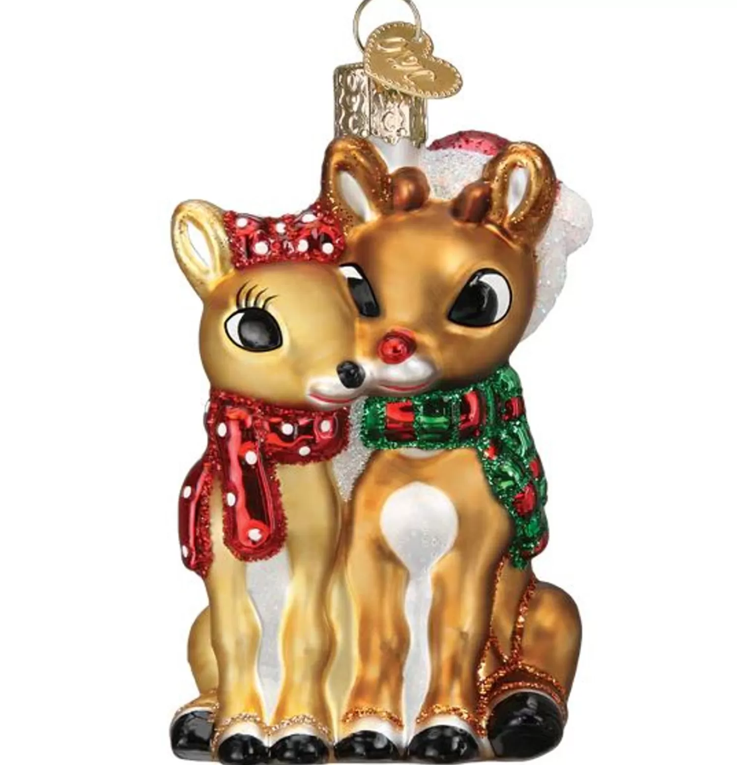 Hot Treetime Rudolph And Clarice Ornament