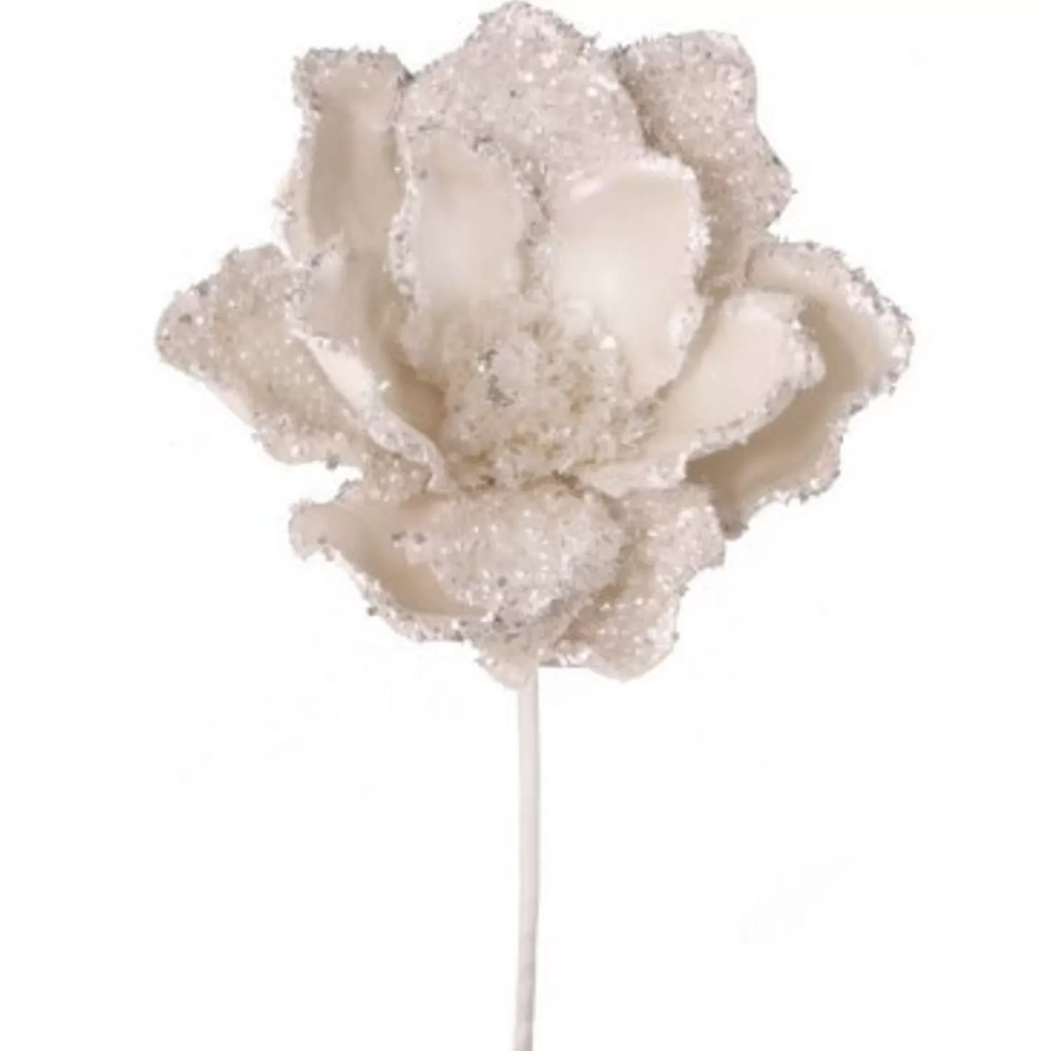 Best Treetime Shimmering White W/Pearls Magnolia Stem 24"