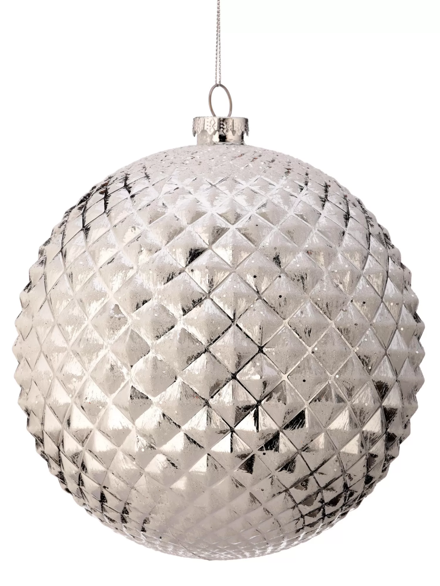 Cheap Treetime Shiny Ridged Glitter Ball Ornament