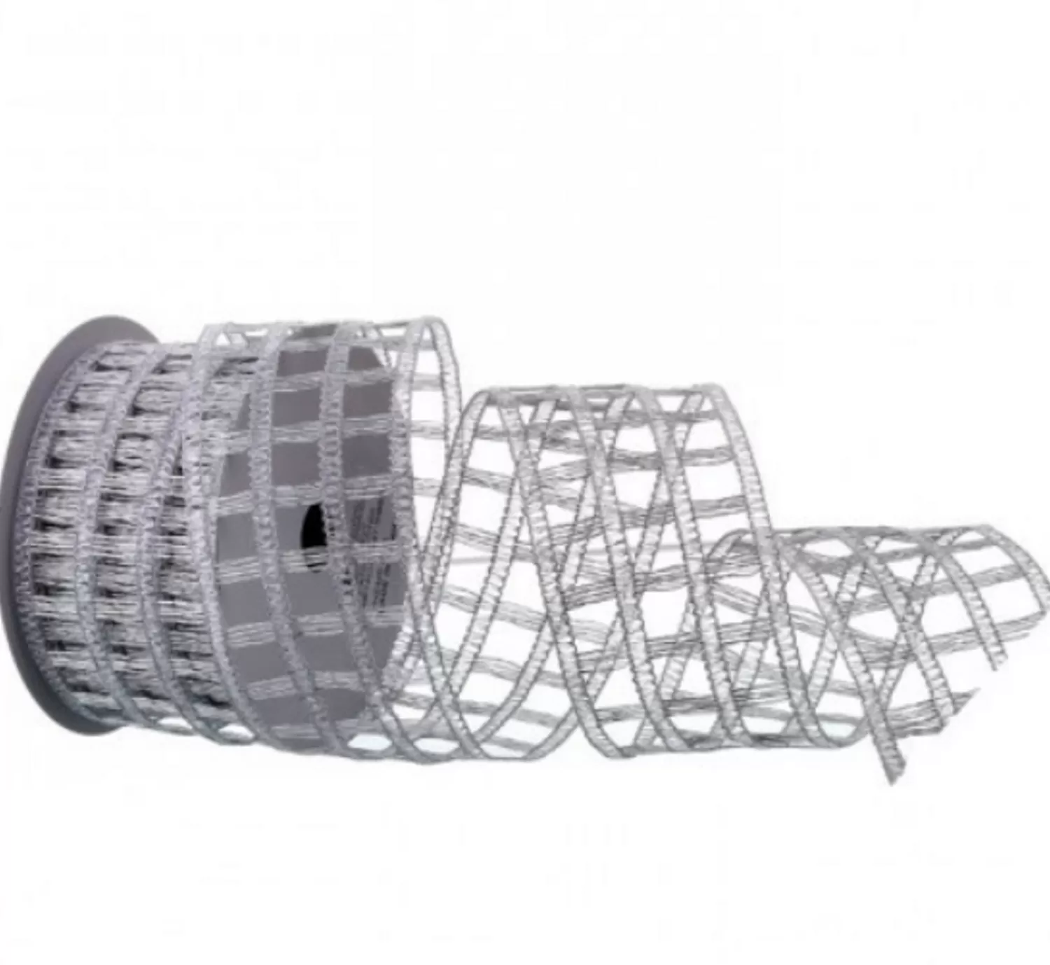 Flash Sale Treetime Silver Knitted Metallic Net Ribbon