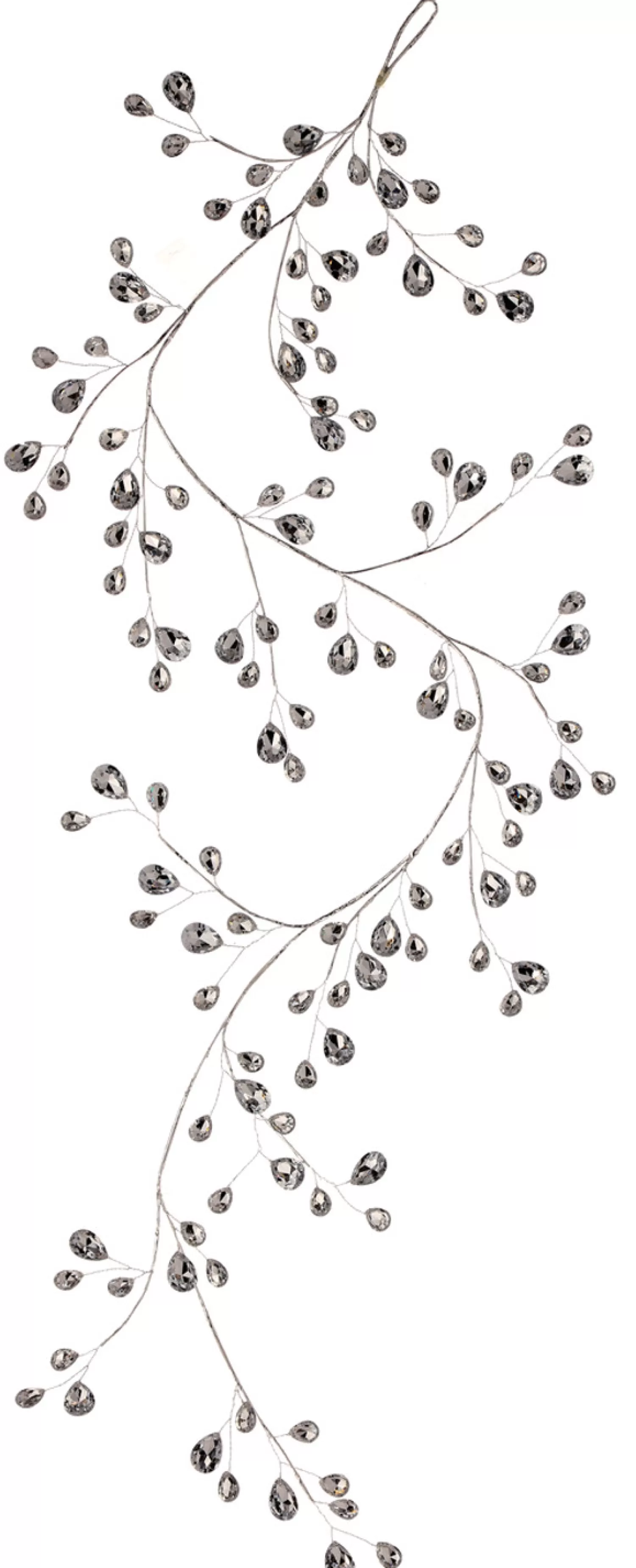 Best Sale Treetime Silver Metal Jewel Garland 48"