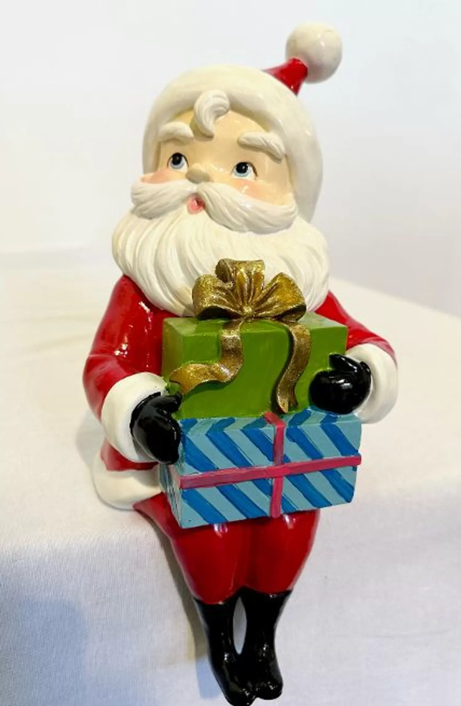 Best Treetime Sitting Mr Santa, Resin, 14"