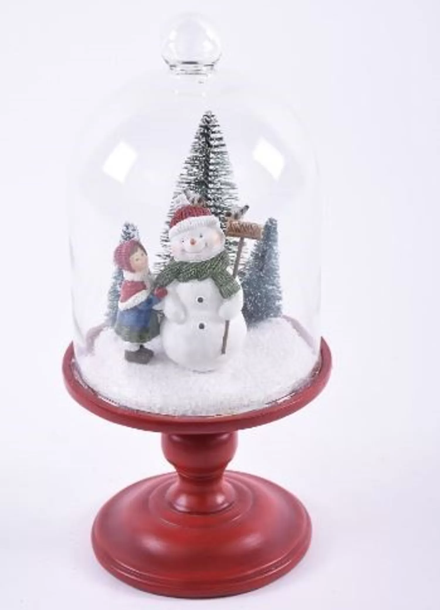 Best Sale Treetime Snowman With Lit LED Tree And Cloche