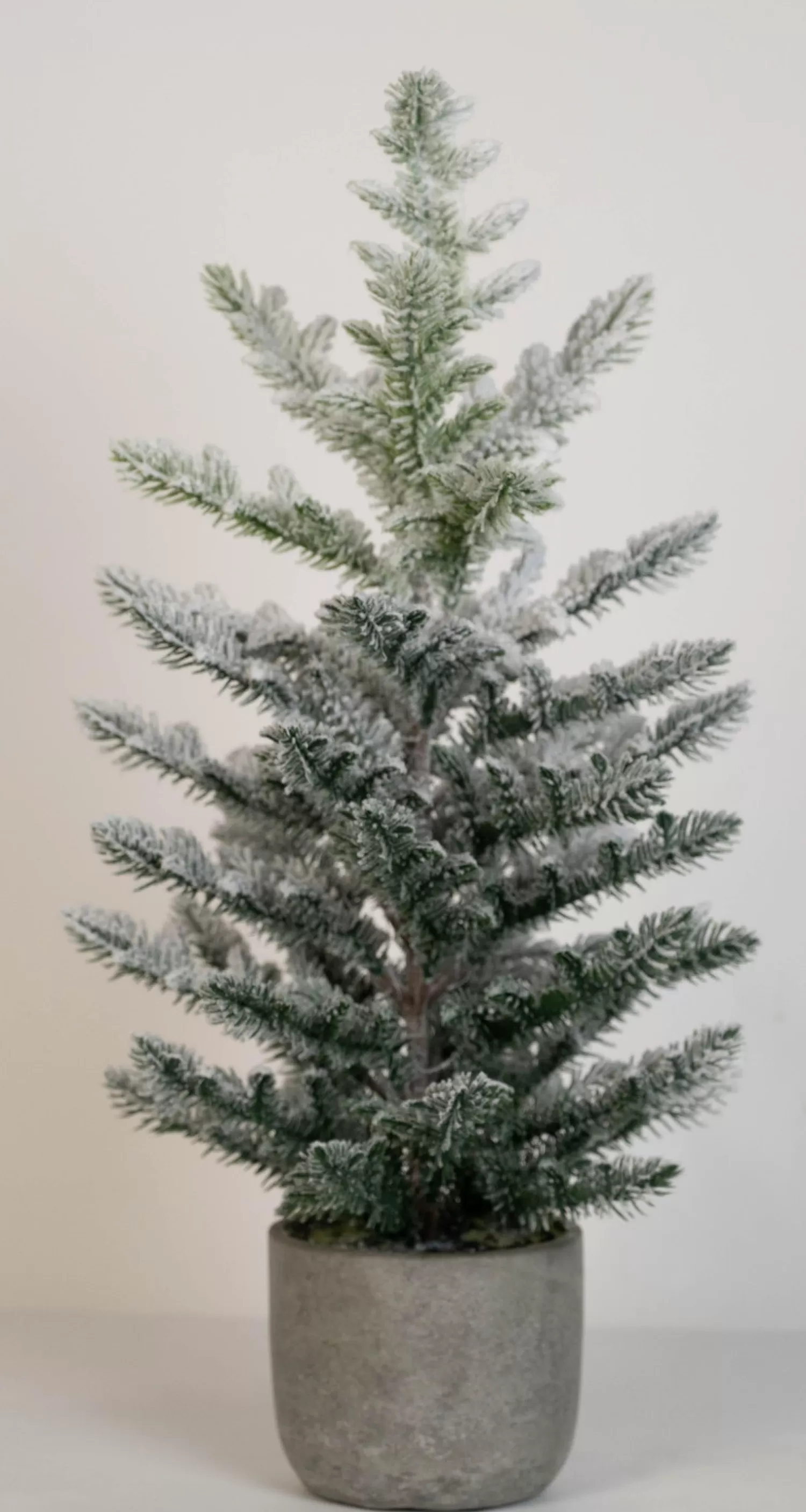 New Treetime Snowy Pine Tree In Ceramic Pot 20.5"