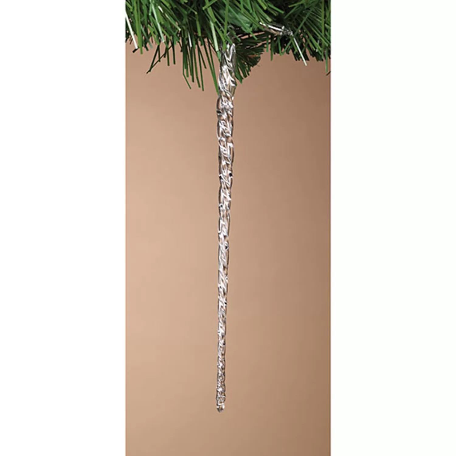 Discount Treetime Spun Glass Icicle Ornament 7.3"